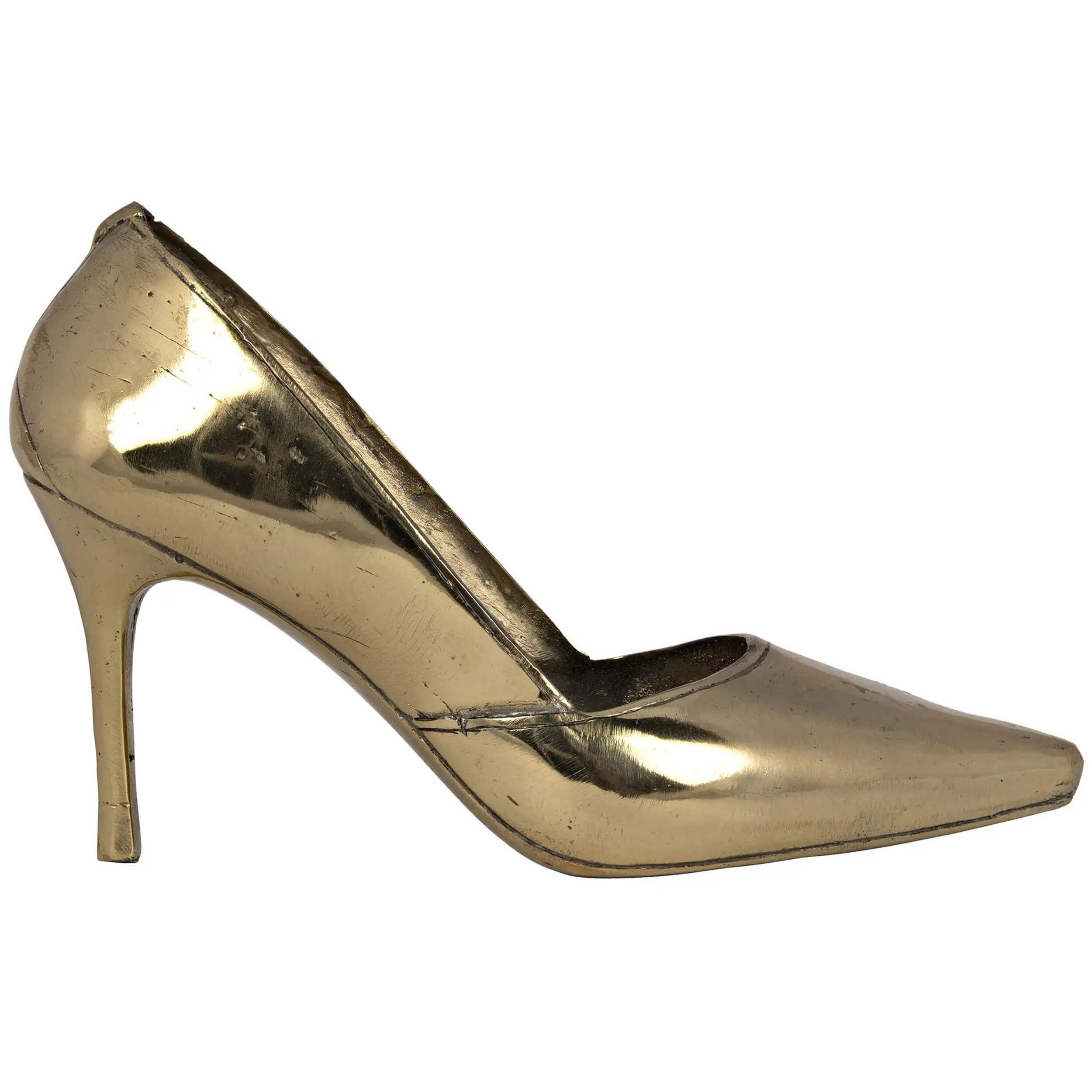 Heel Sculpture, Antique Brass - Image 2