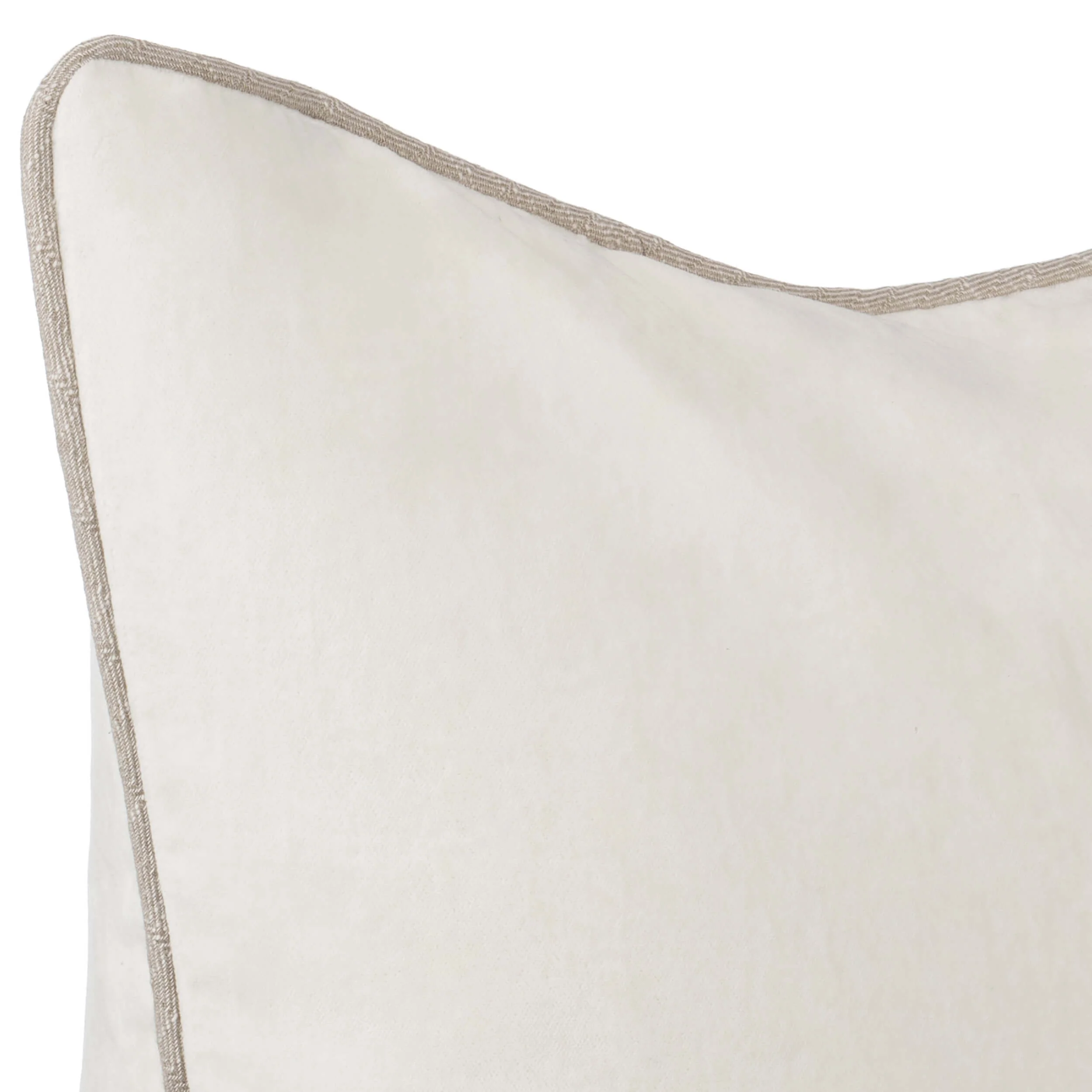 Heirloom Velvet Pillow, Ivory - Image 4