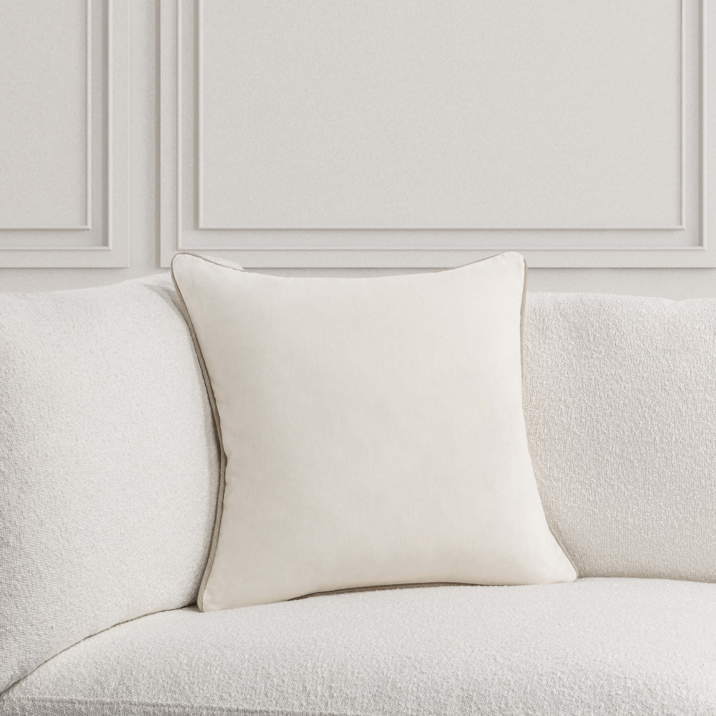 Heirloom Velvet Pillow, Ivory - Image 5