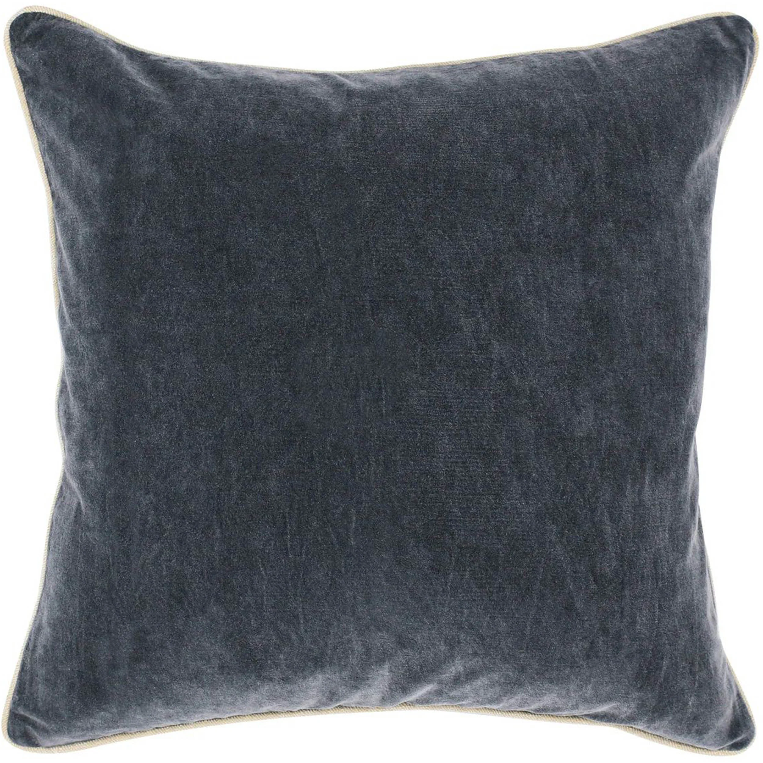 Heirloom Velvet Pillow, Stone Gray