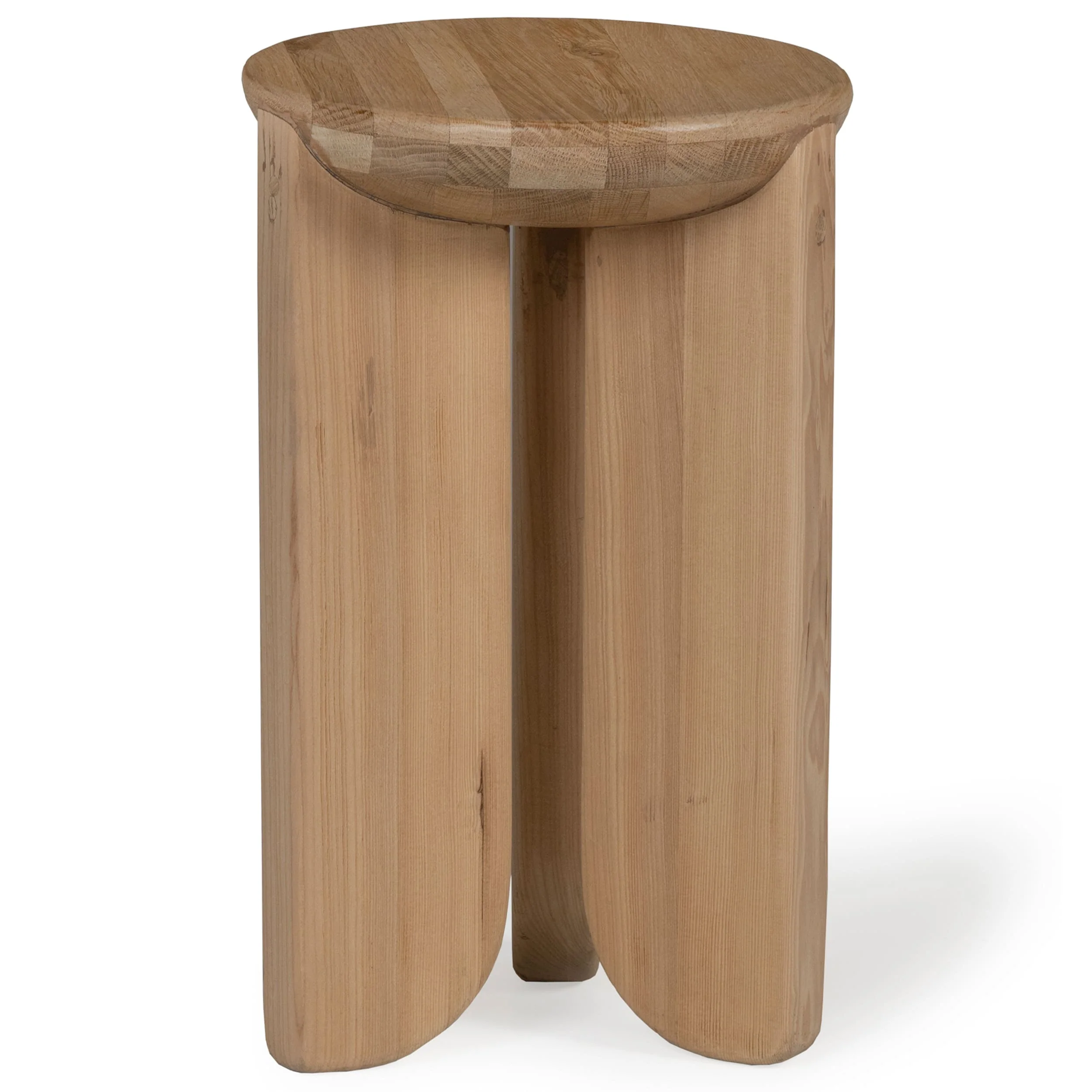 Hemi Short Side Table, Natural