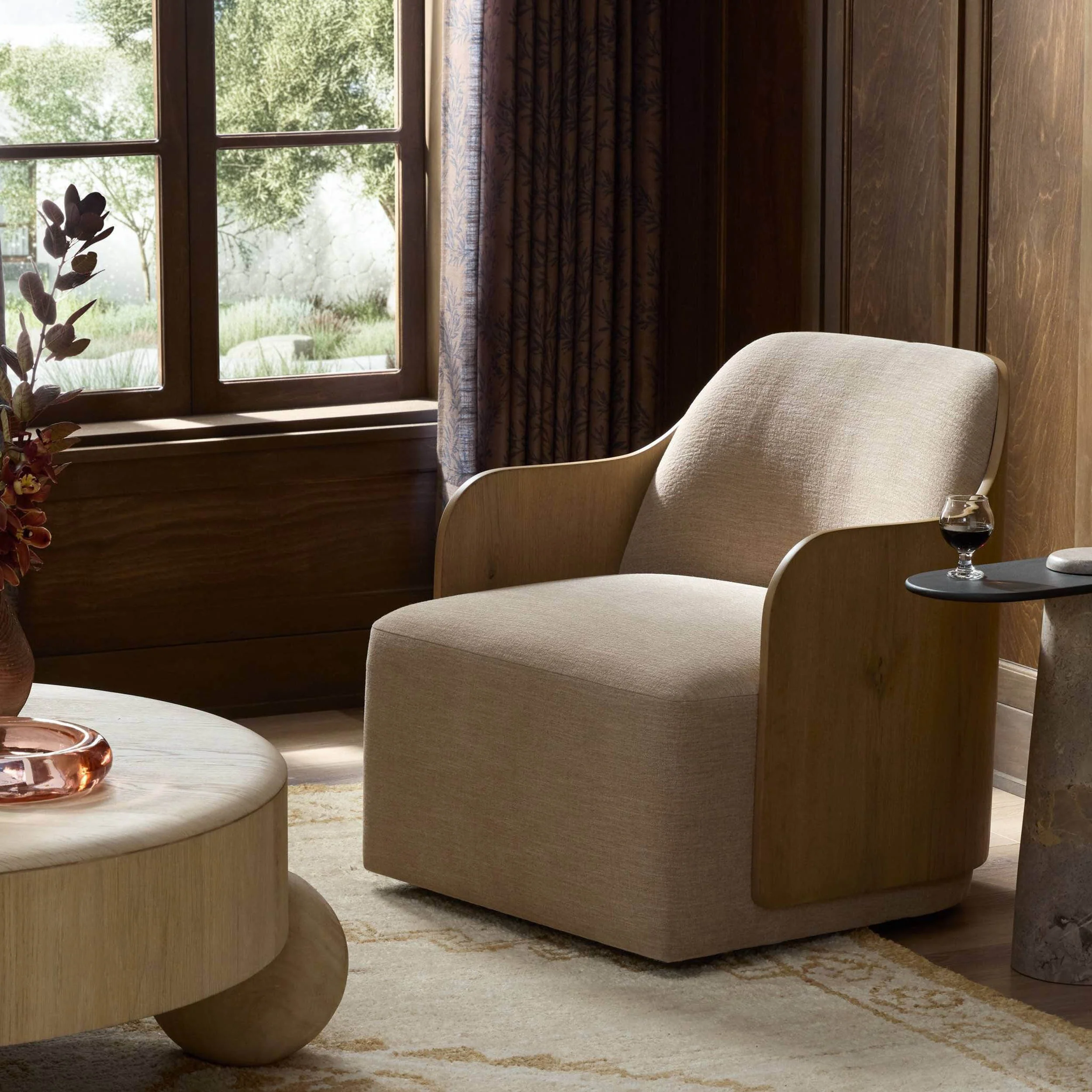Hemphill Swivel Chair, Laughlin Natural - Image 7