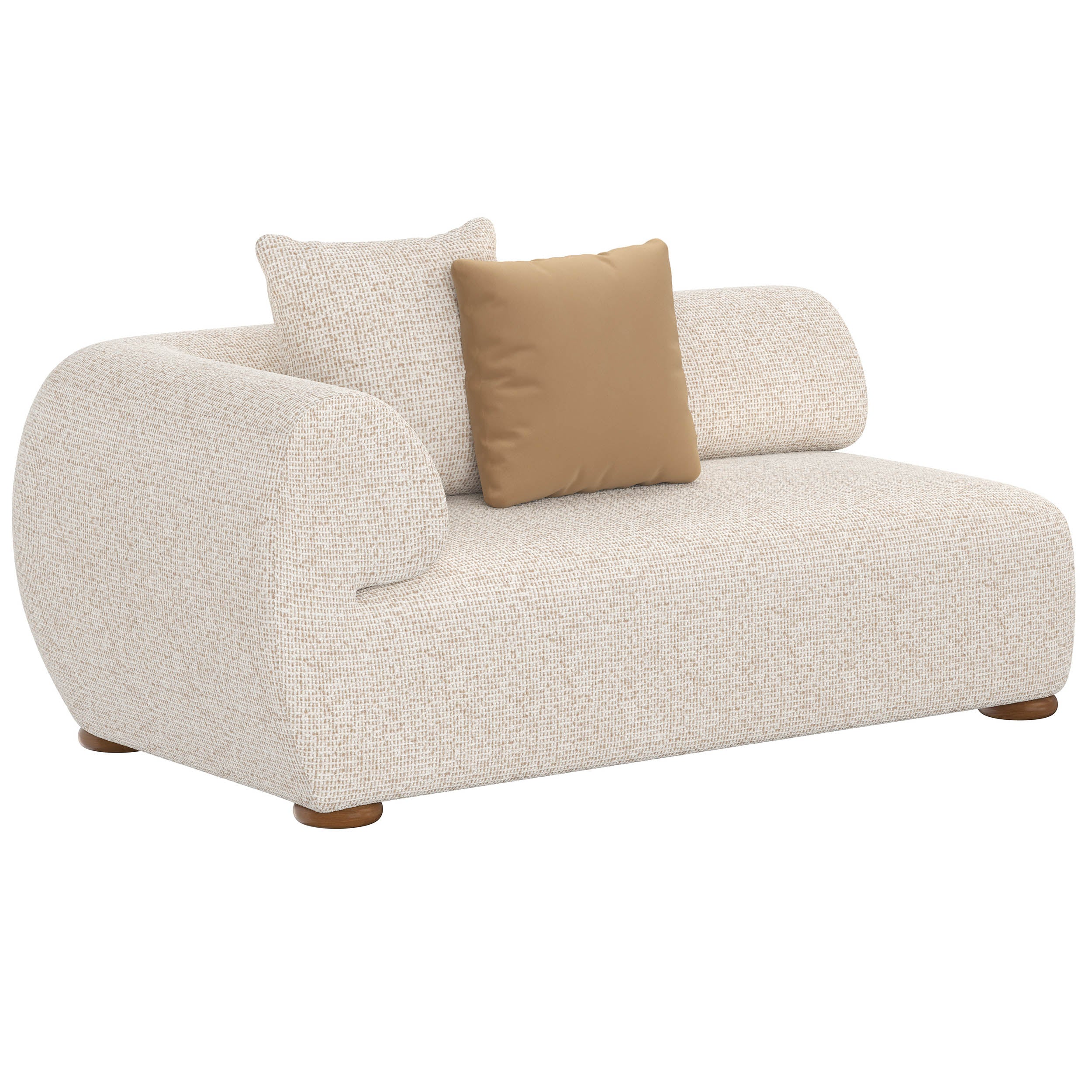 Henriette Modular Sofa, Noah Ecru / Kona Camel - Image 2