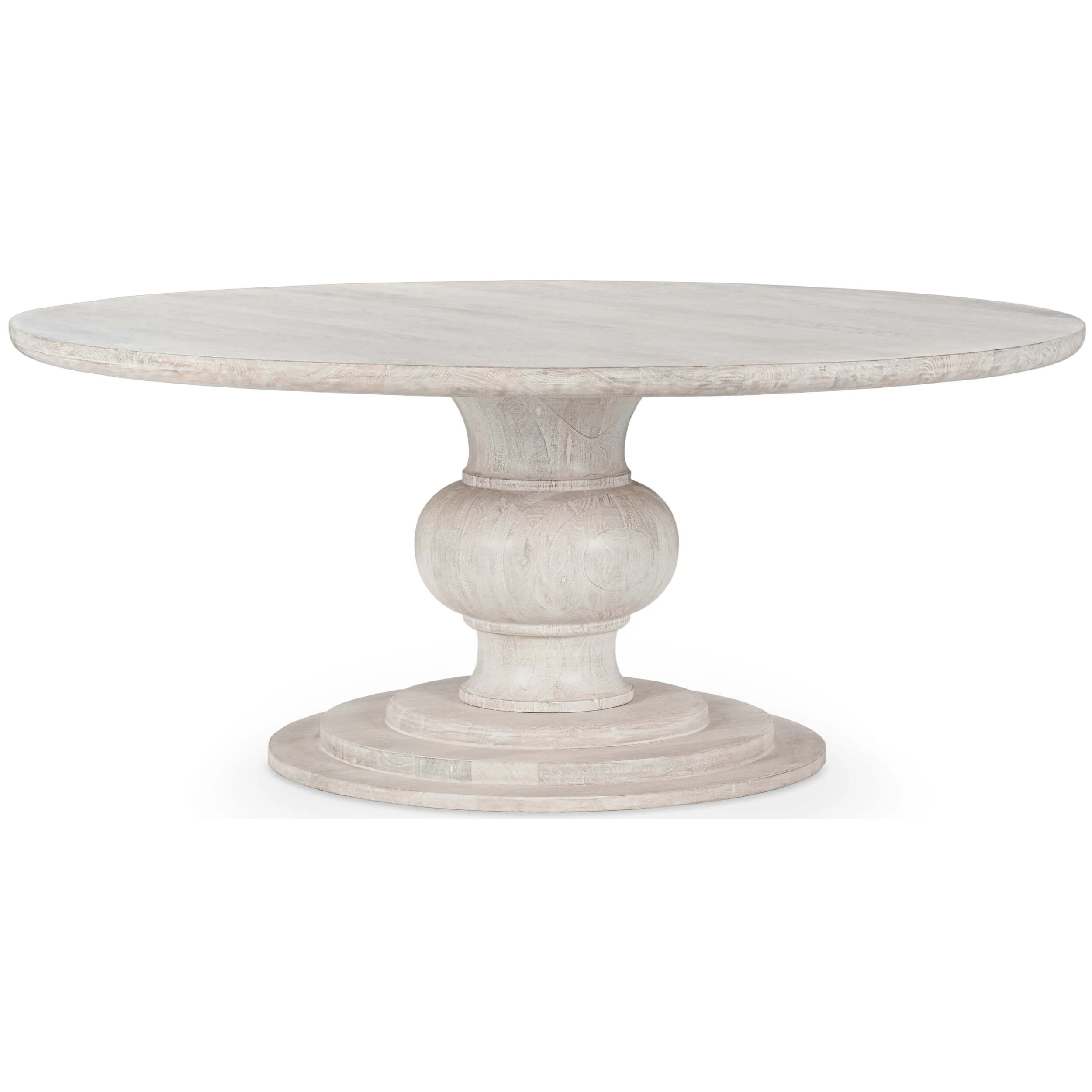 Hera Round Dining Table, Creamwood
