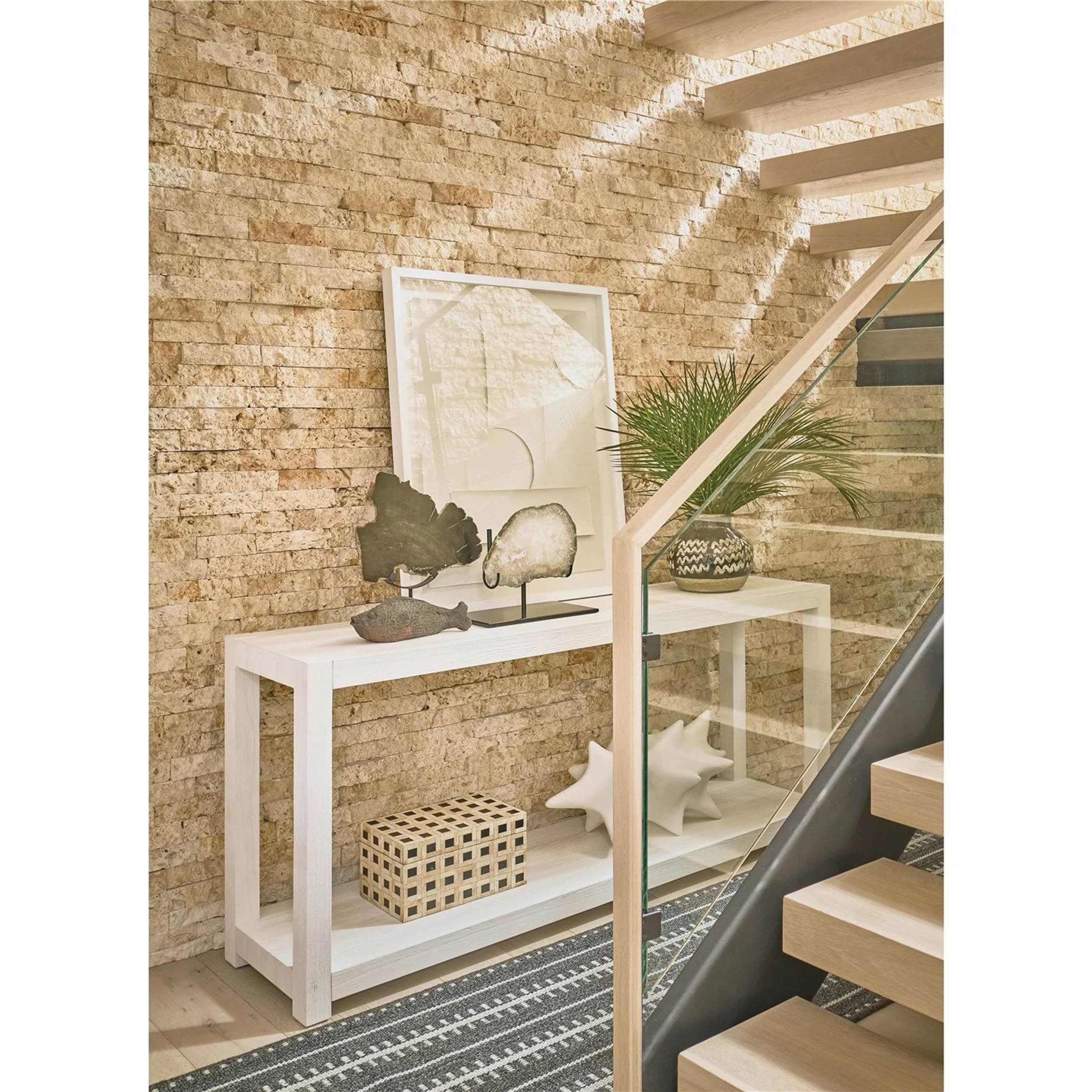 Hermosa Console Table, White Sand - Image 3
