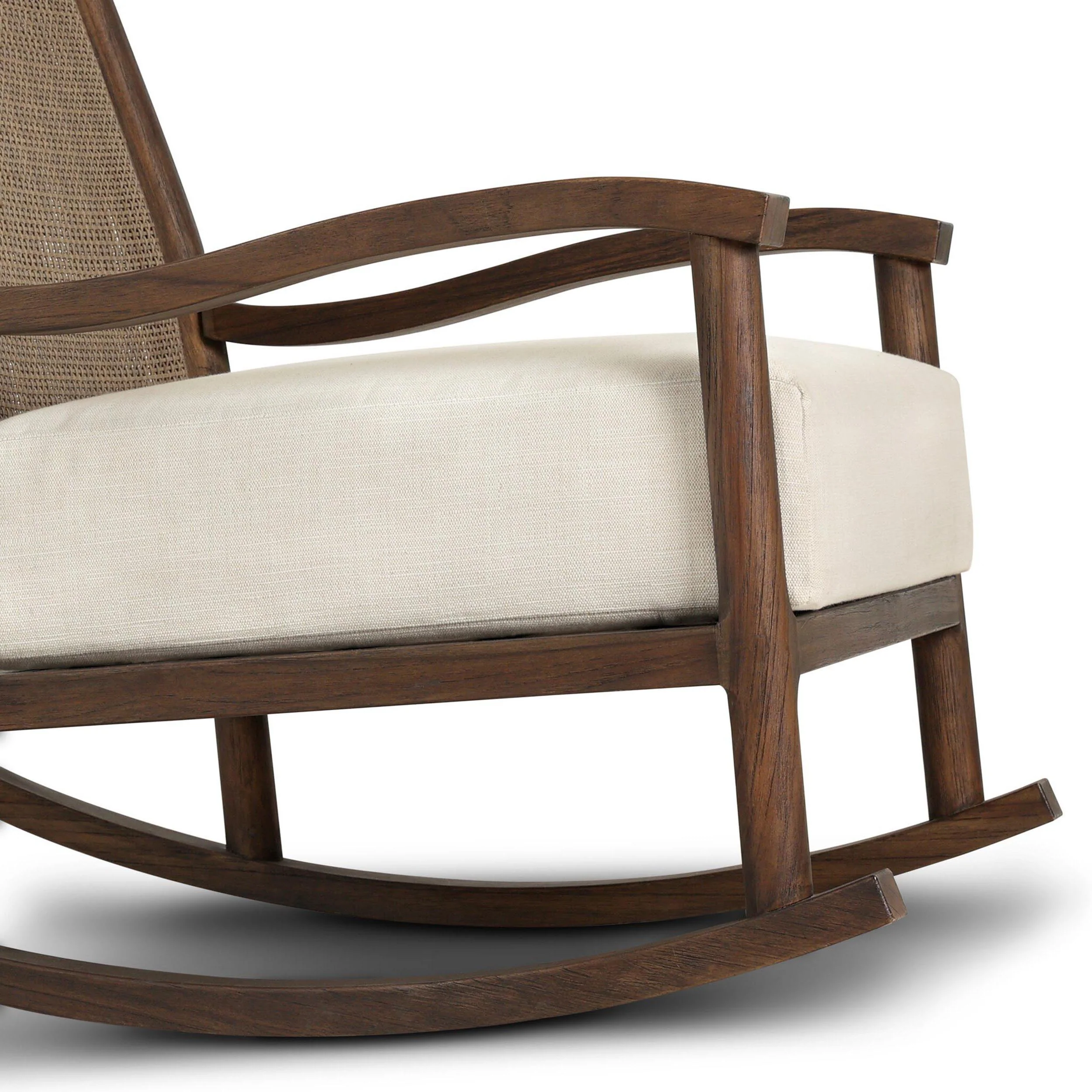 Herston Outdoor Rocking Chair, Vergo Cream by Four Hands - Image 5