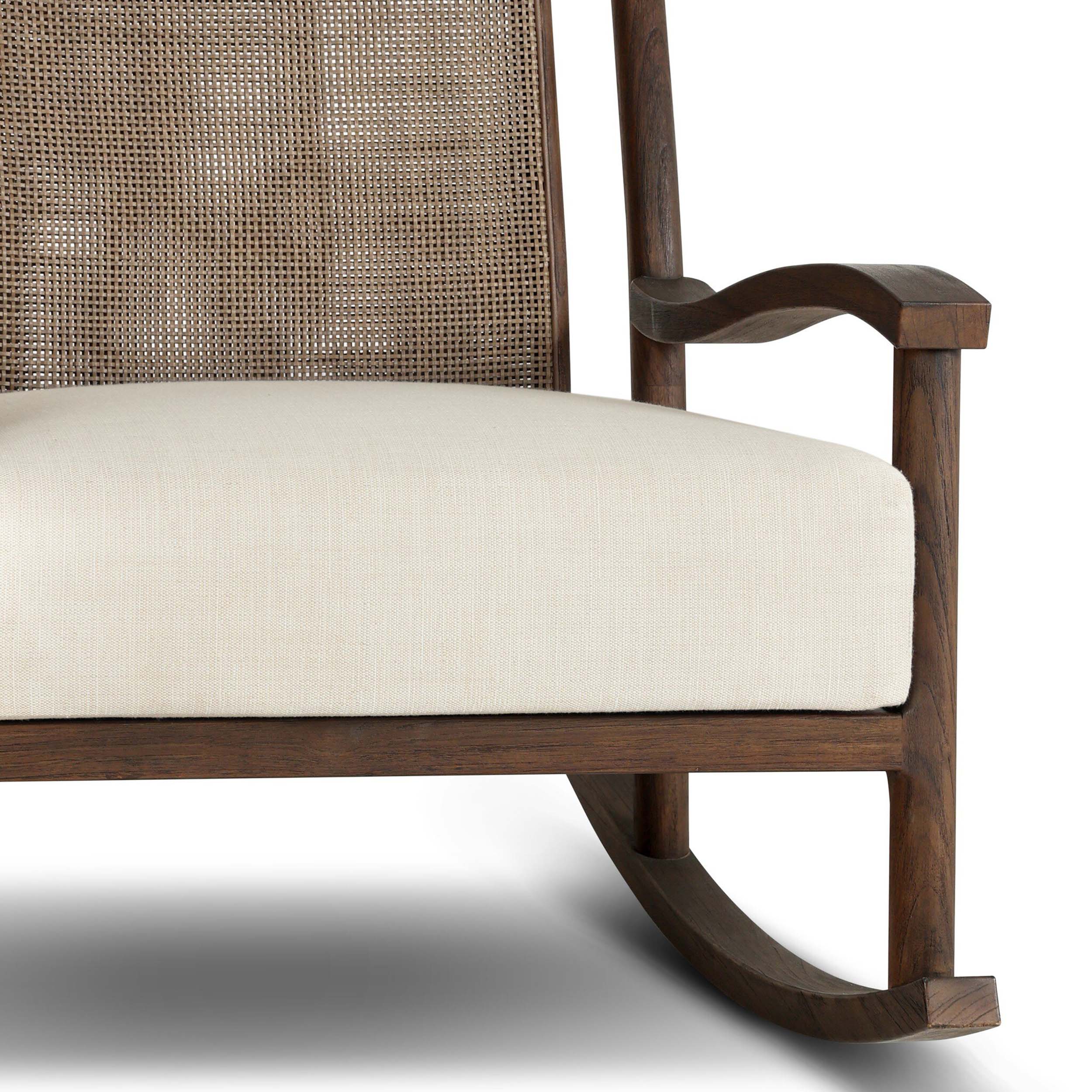 Herston Outdoor Rocking Chair, Vergo Cream by Four Hands - Image 6