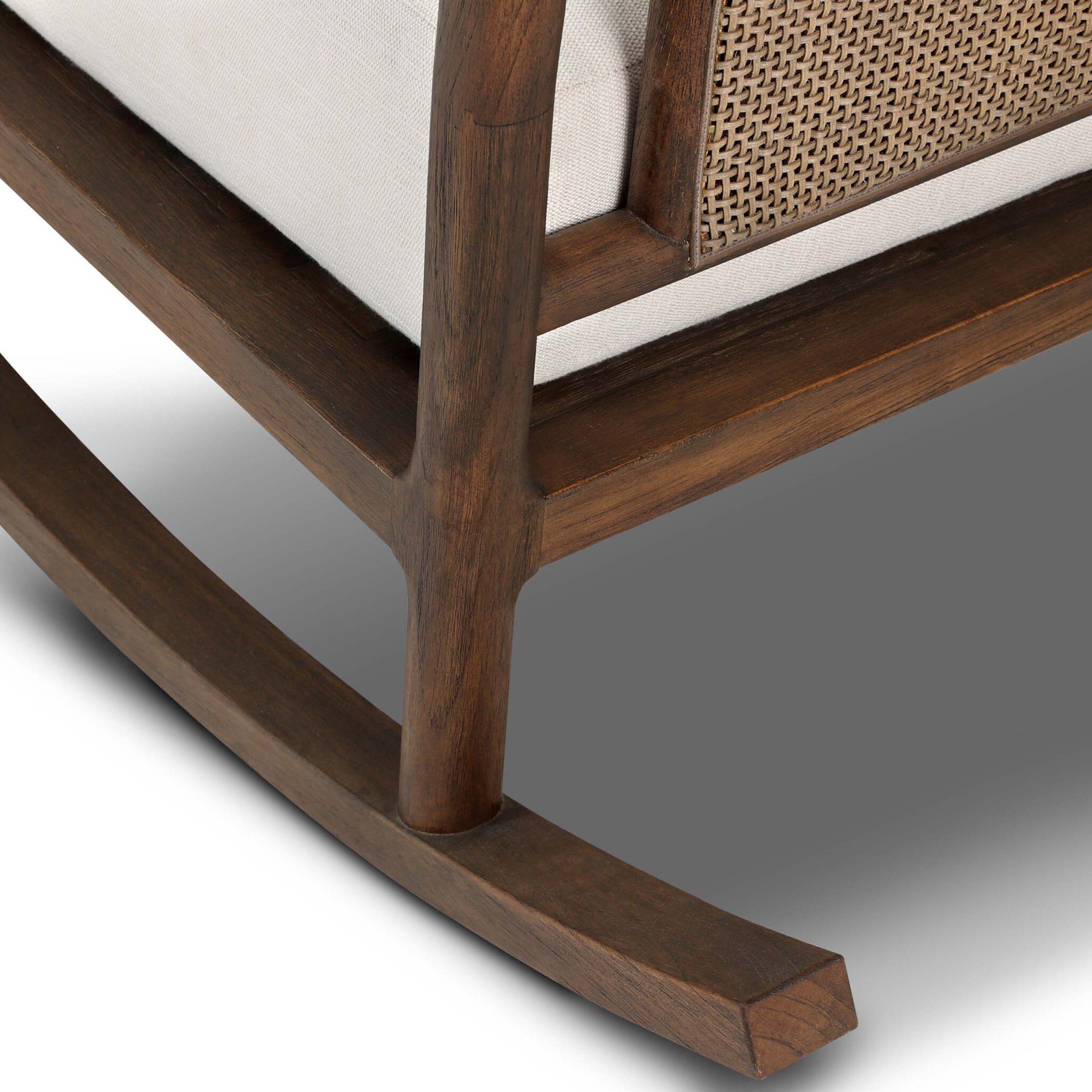 Herston Outdoor Rocking Chair, Vergo Cream by Four Hands - Image 7