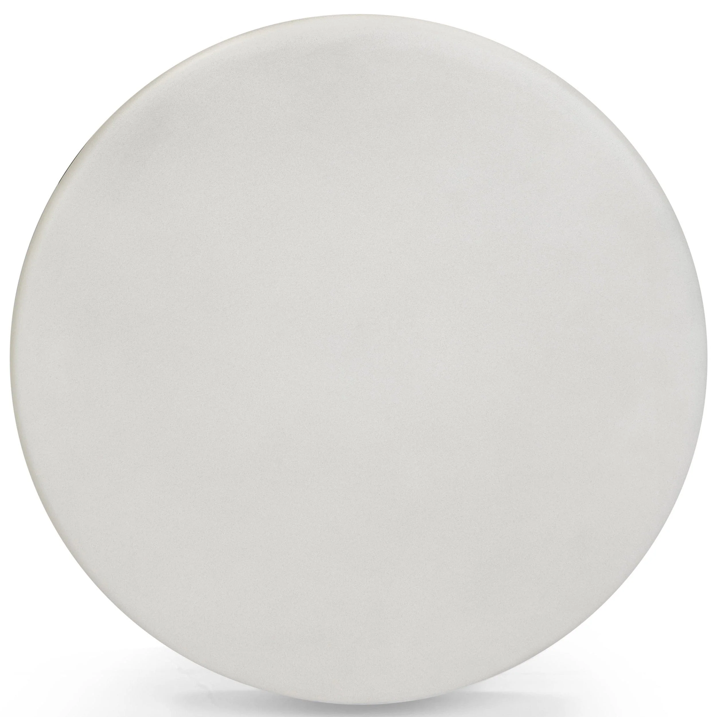 Hessa Outdoor Chiseled Side Table, Antique White - Image 3