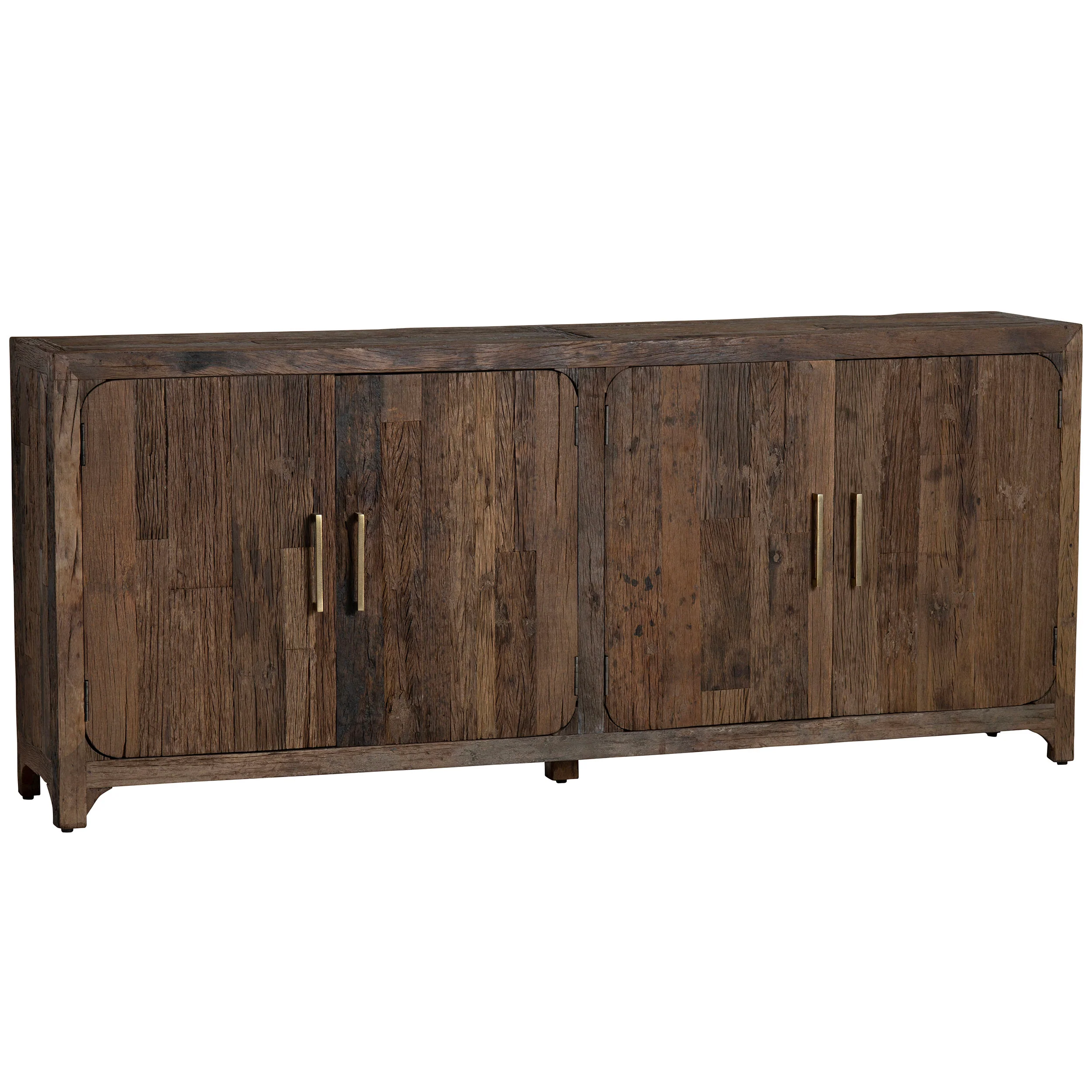 Hickory Ridge 4 Door Sideboard, Natural Reclaimed