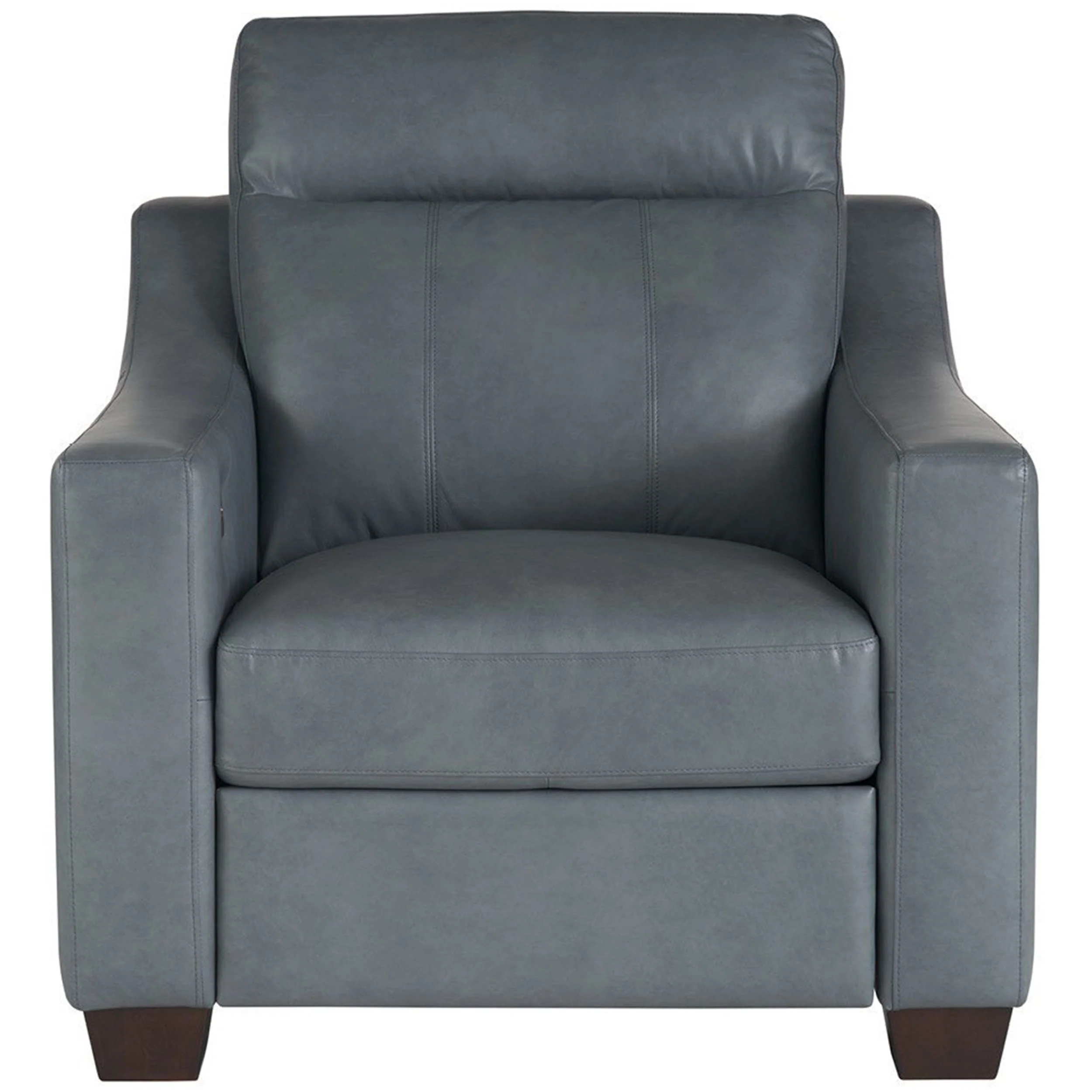 Higgins Leather Power Motion Chair, Blue Gray - Image 2