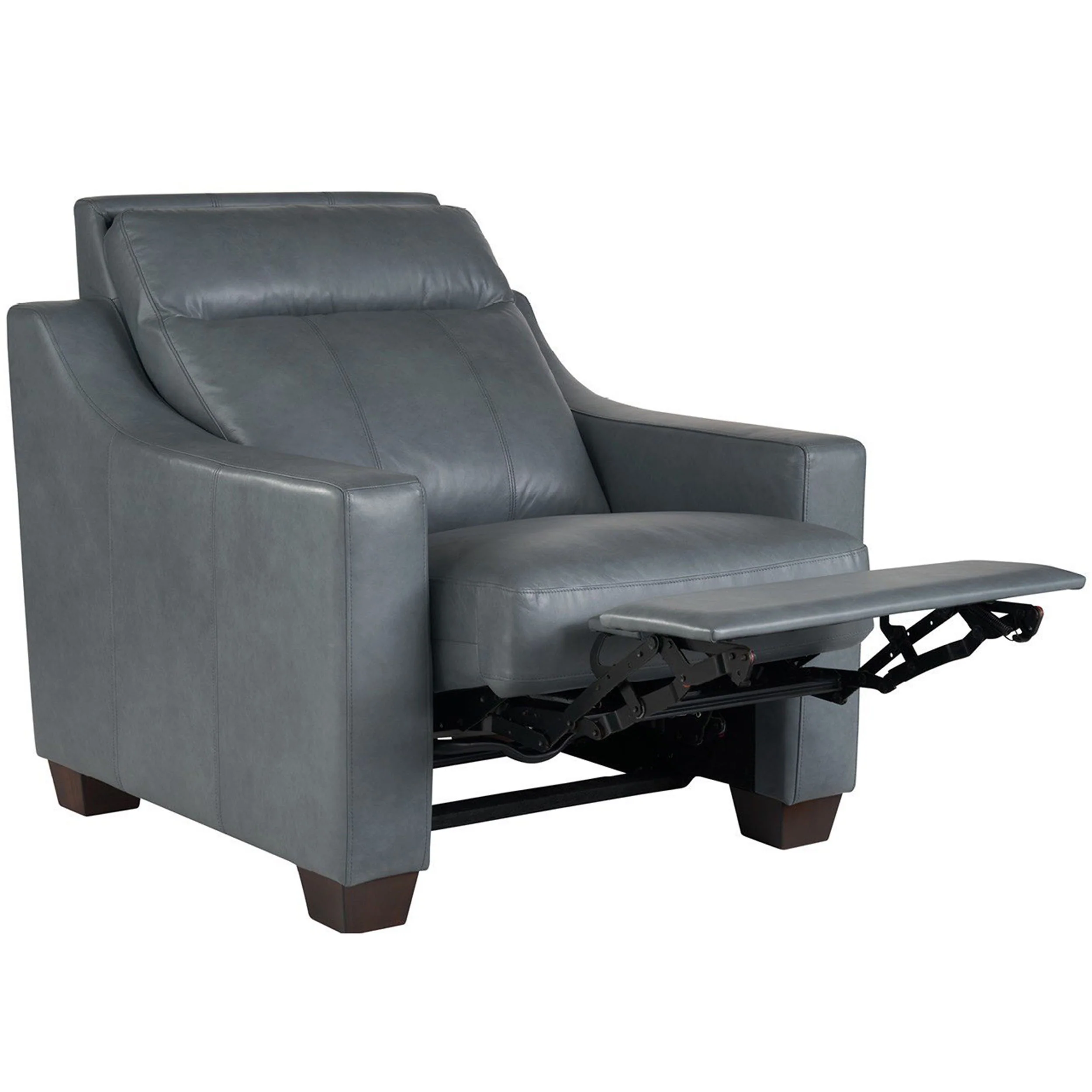 Higgins Leather Power Motion Chair, Blue Gray - Image 3