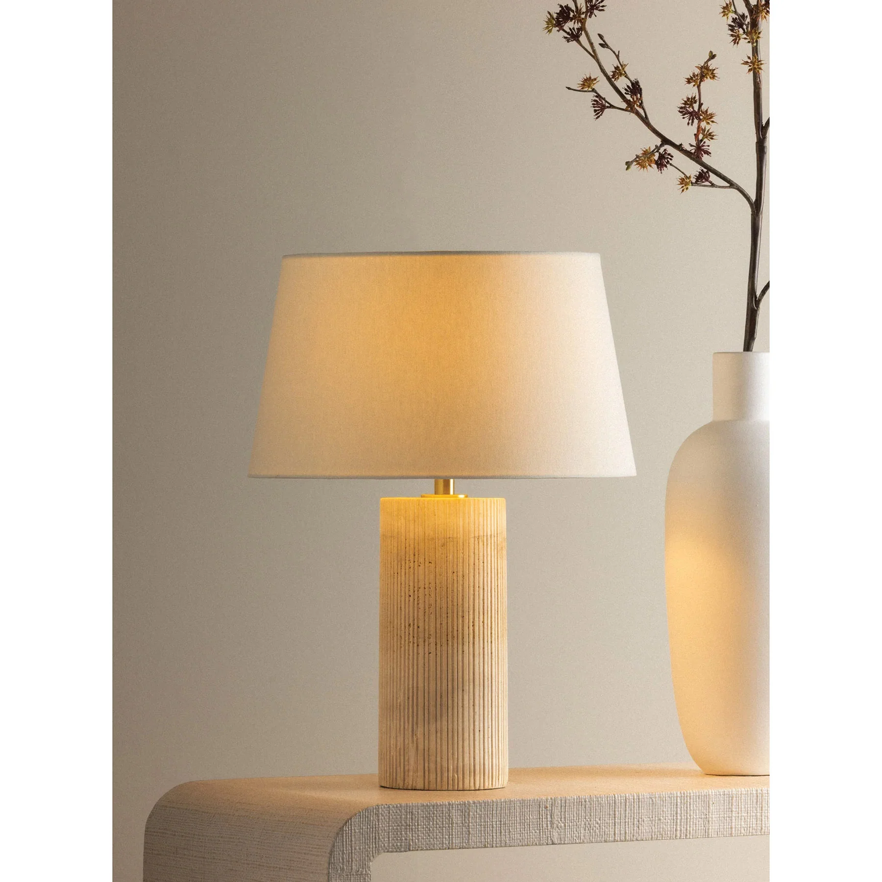 Highland Mills Table Lamp, Aged Brass - Image 6
