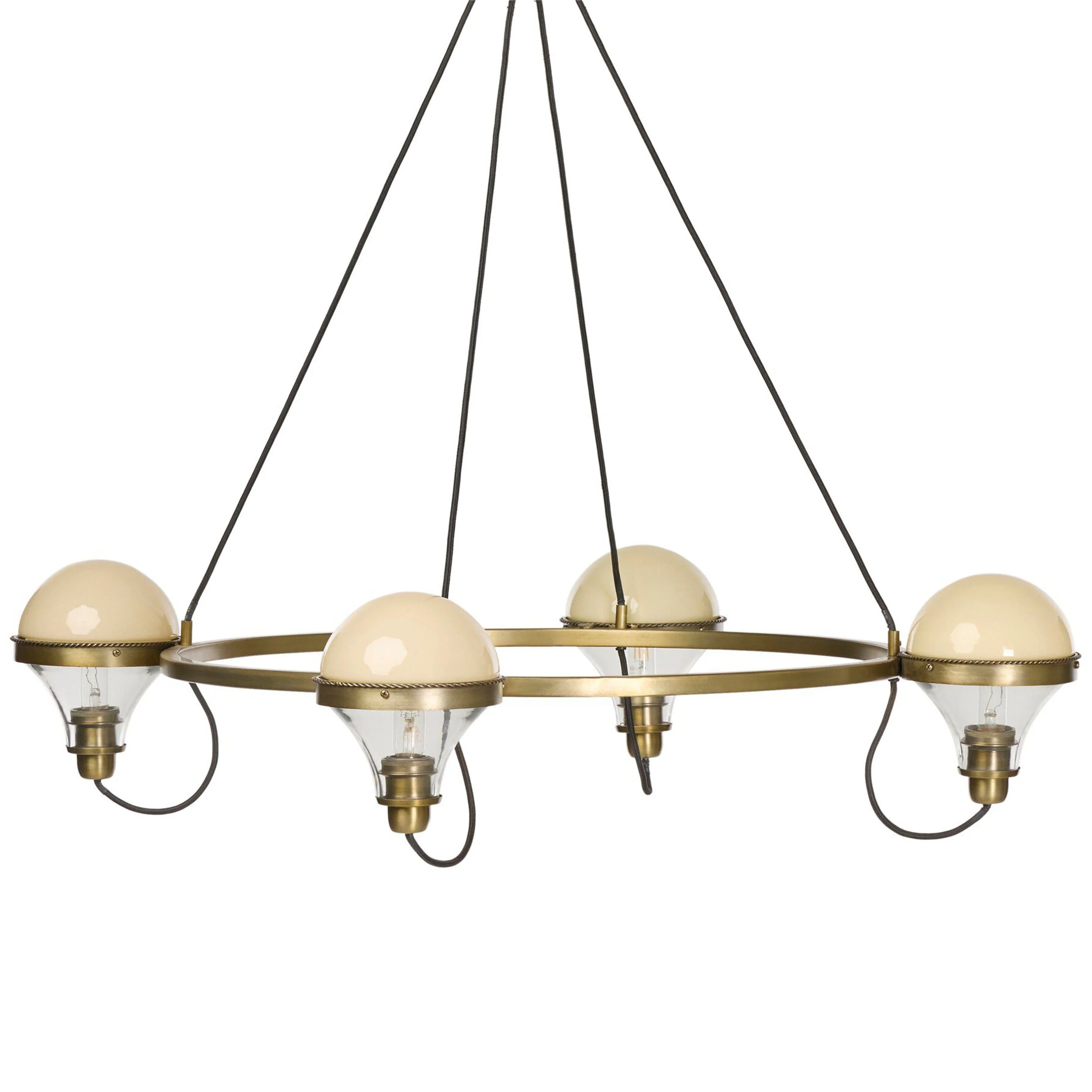 Hockley Chandelier, Aged Antique Brass by Four Hands