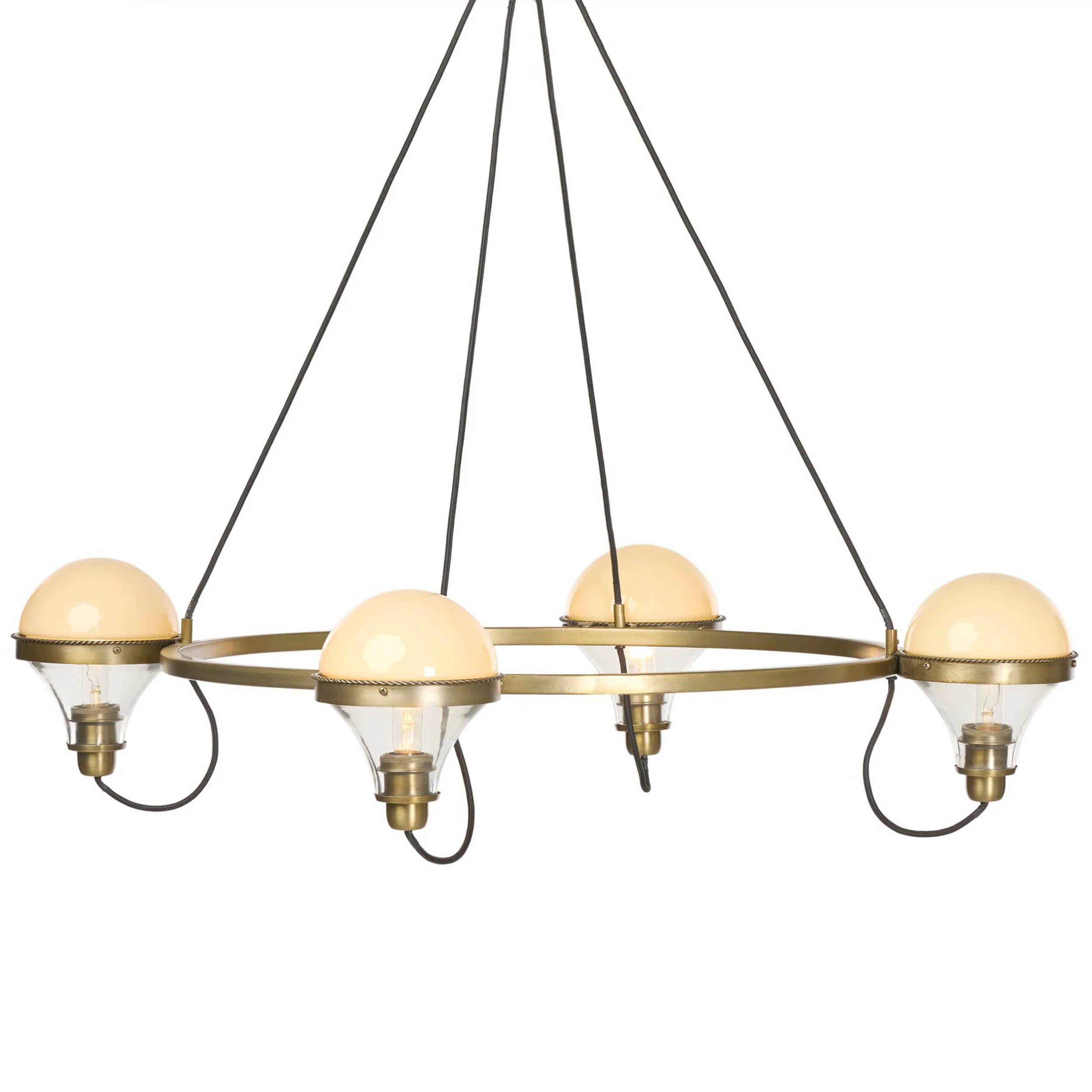 Hockley Chandelier, Aged Antique Brass by Four Hands - Image 2
