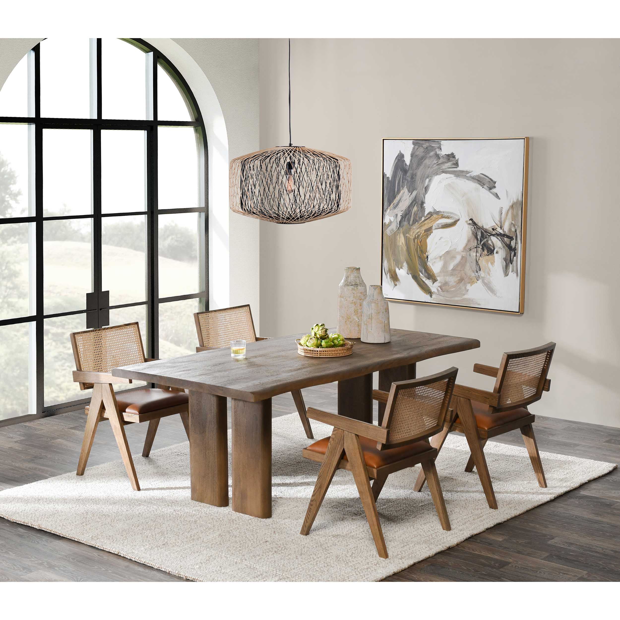 Holmes Rectangular Dining Table, Artisan Brown - Image 5