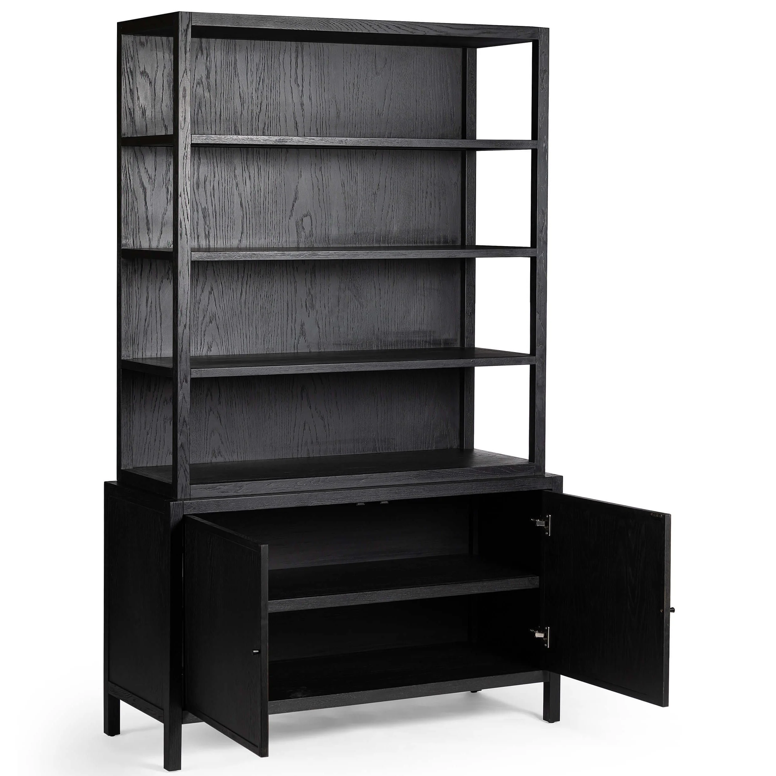 Hopkins Bookcase, Brushed Ebony by Four Hands - Image 4