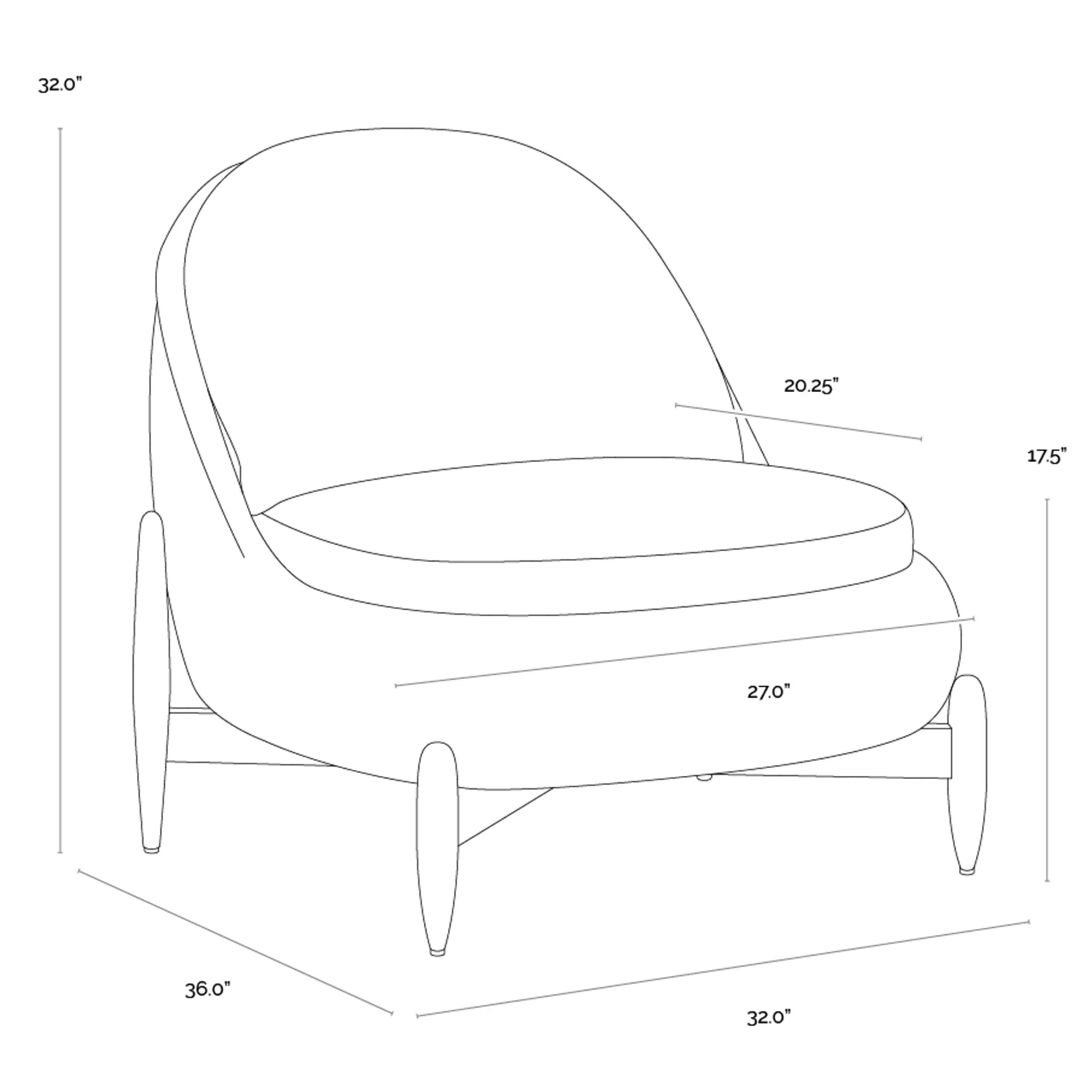 Carilo Lounge Chair, Stinson Cream - Image 6