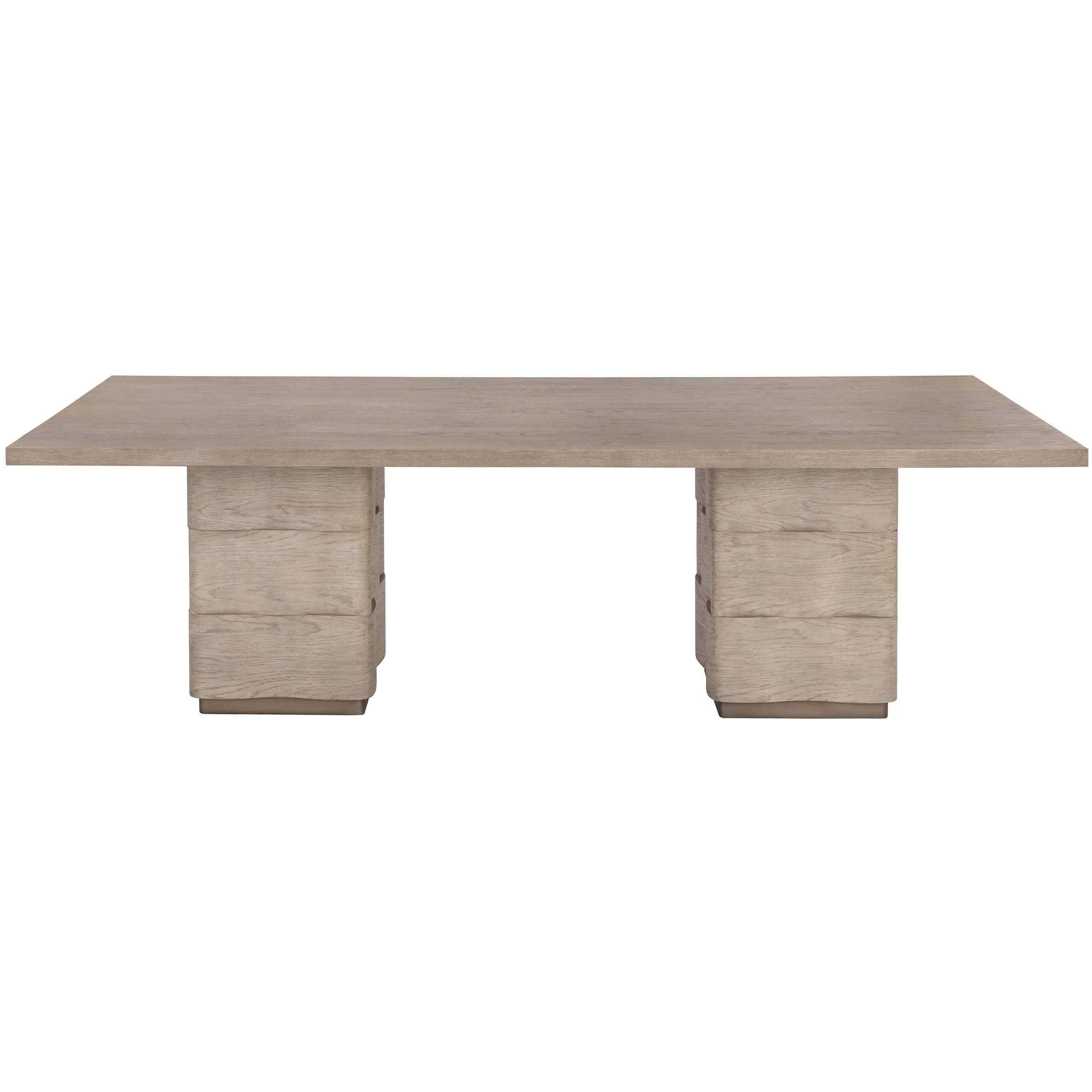 Hoyos Rectangular Dining Table, Taupe - Image 2
