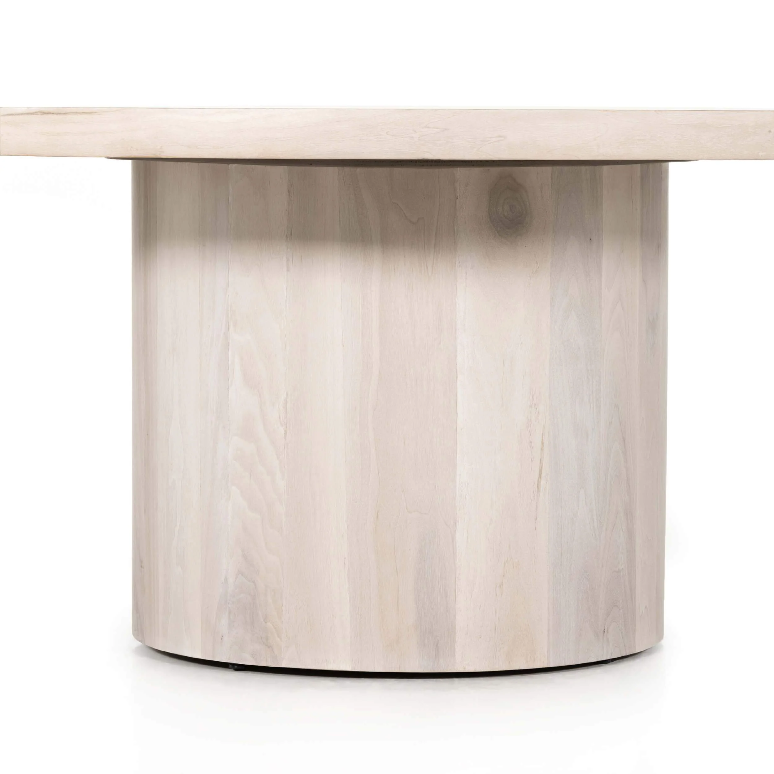Hudson Round Dining Table, Ashen Walnut by Four Hands - Image 6