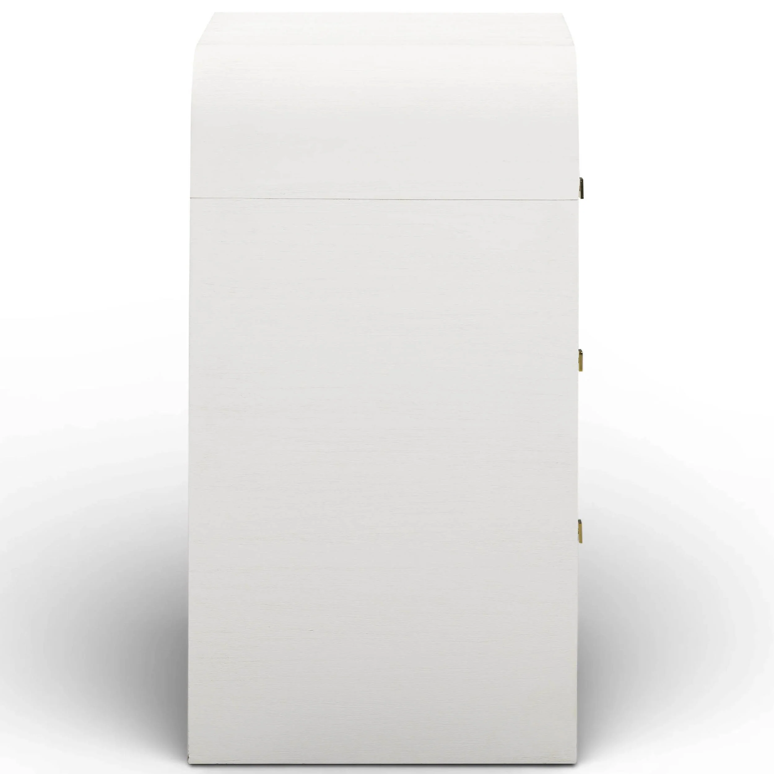 Hump 3 Drawer Bedside Chest, White - Image 3