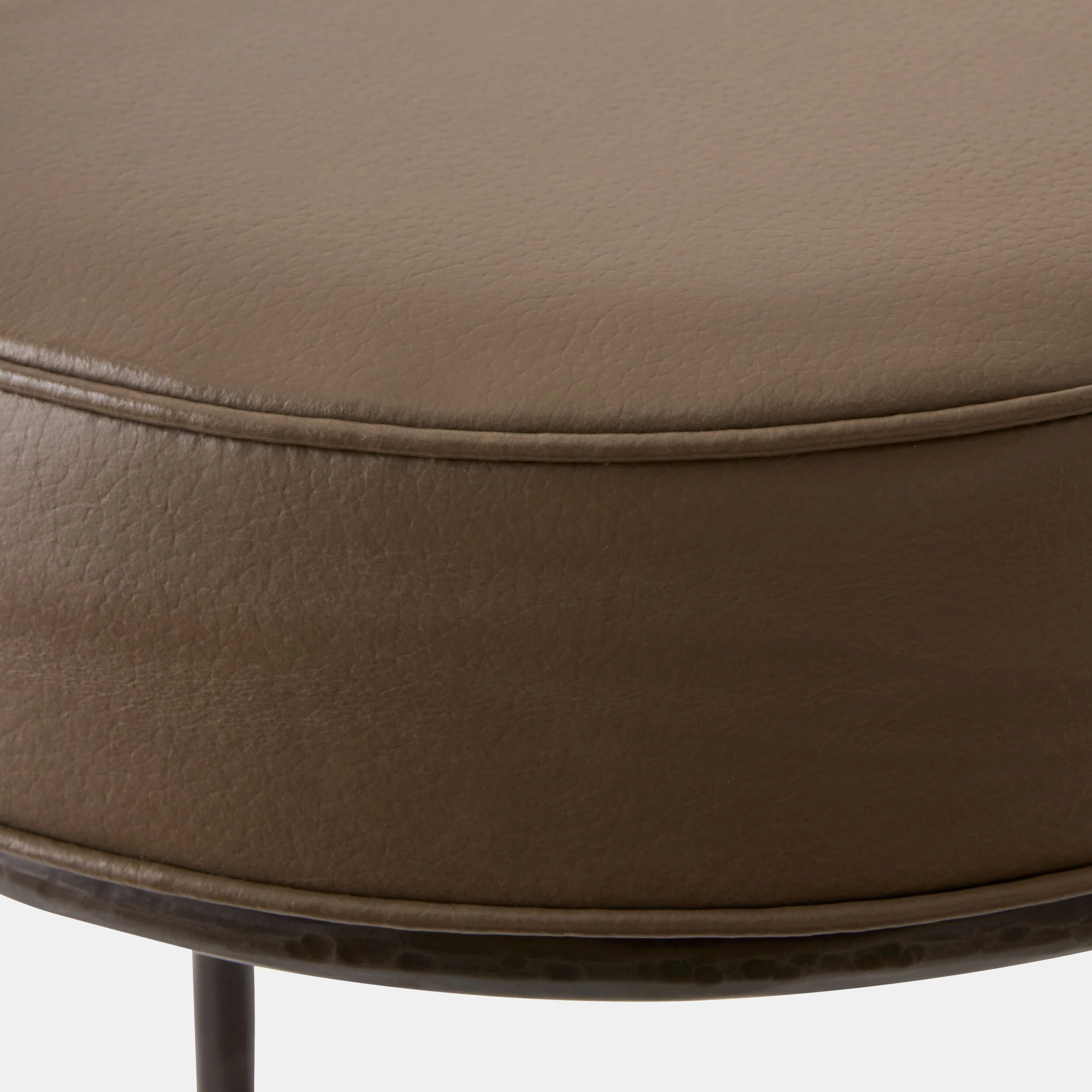 Hunter Leather Stool, Bronze - Image 3
