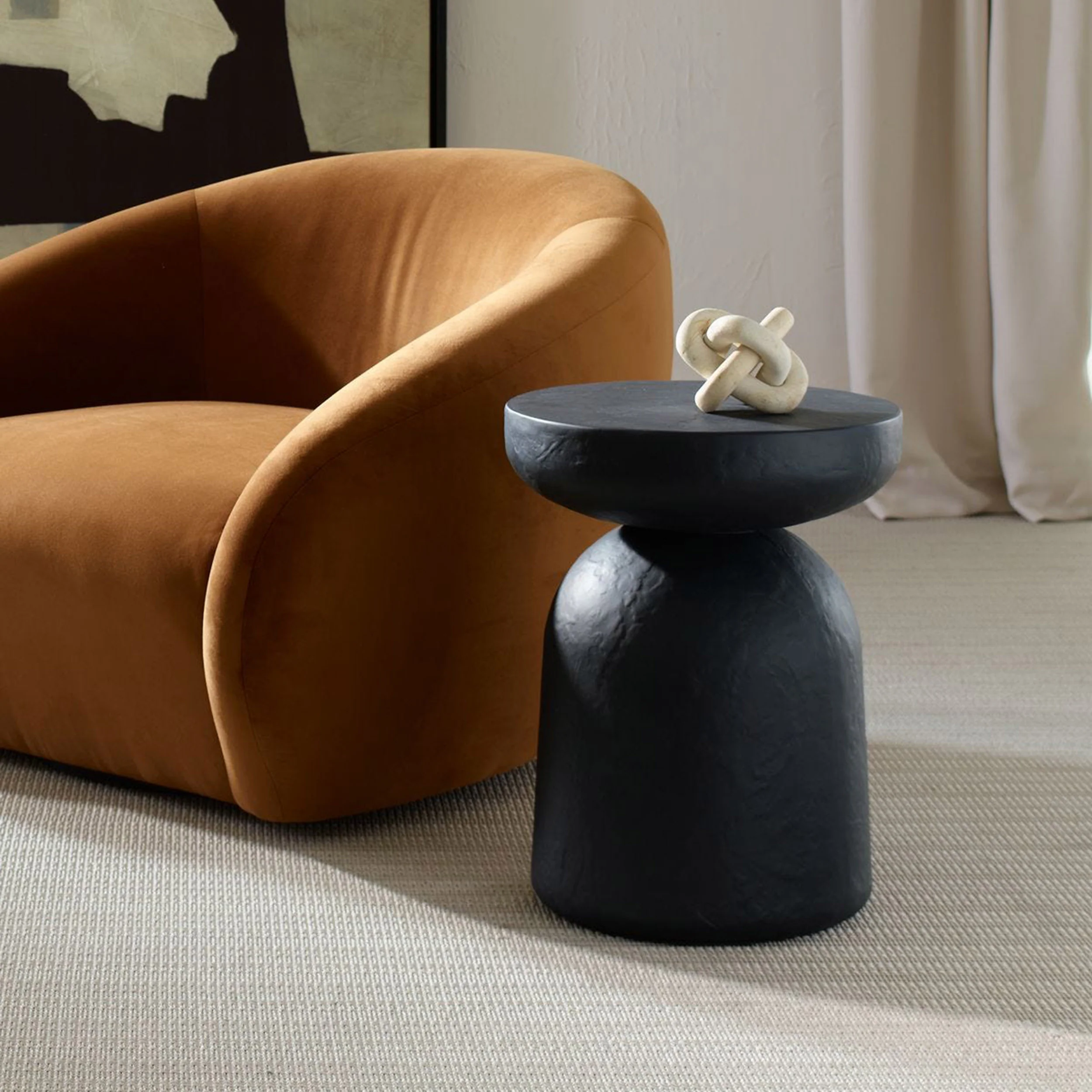 Hurlee Accent Table, Black Slate - Image 4