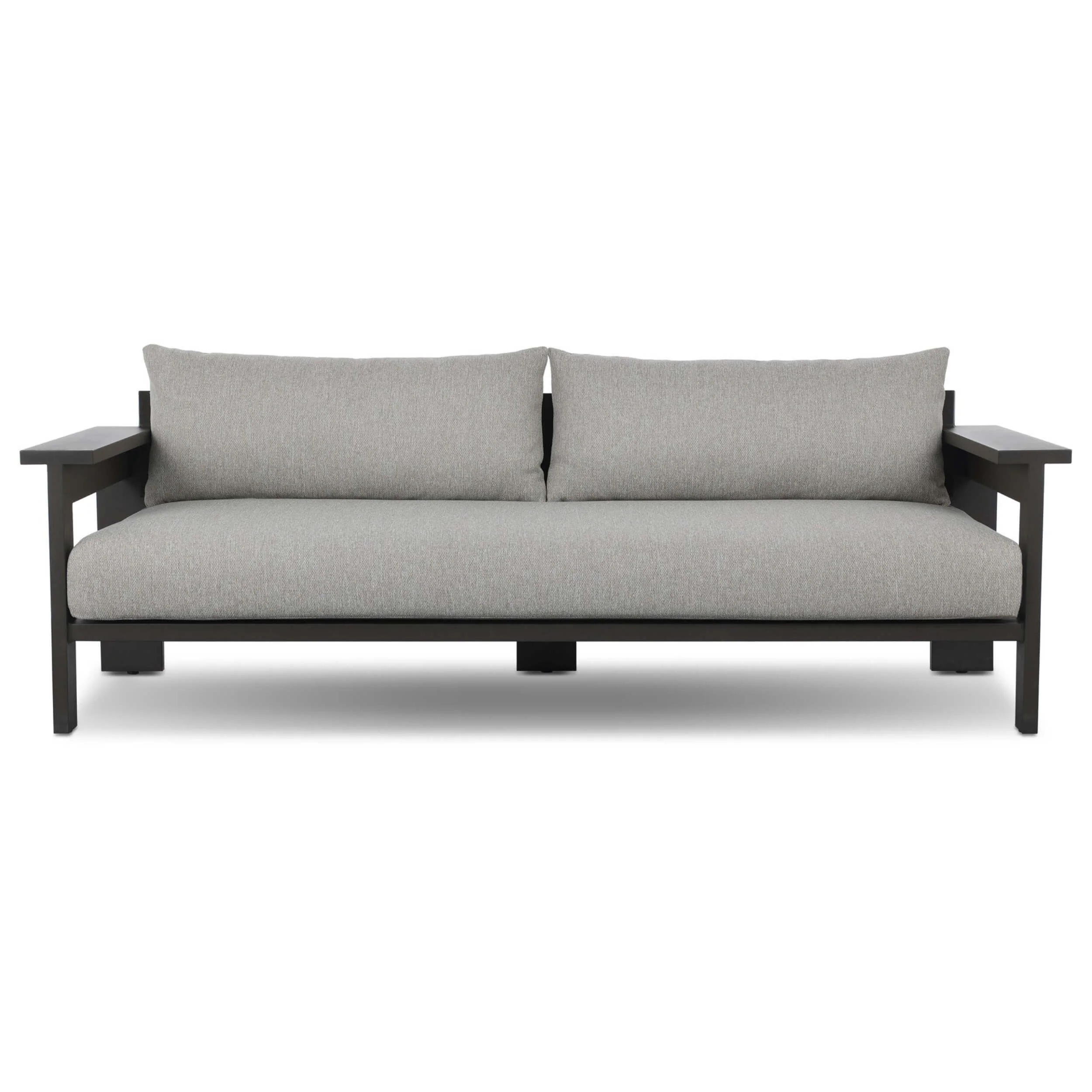 Hyder Outdoor Sofa, Concha Fog by Four Hands - Image 2