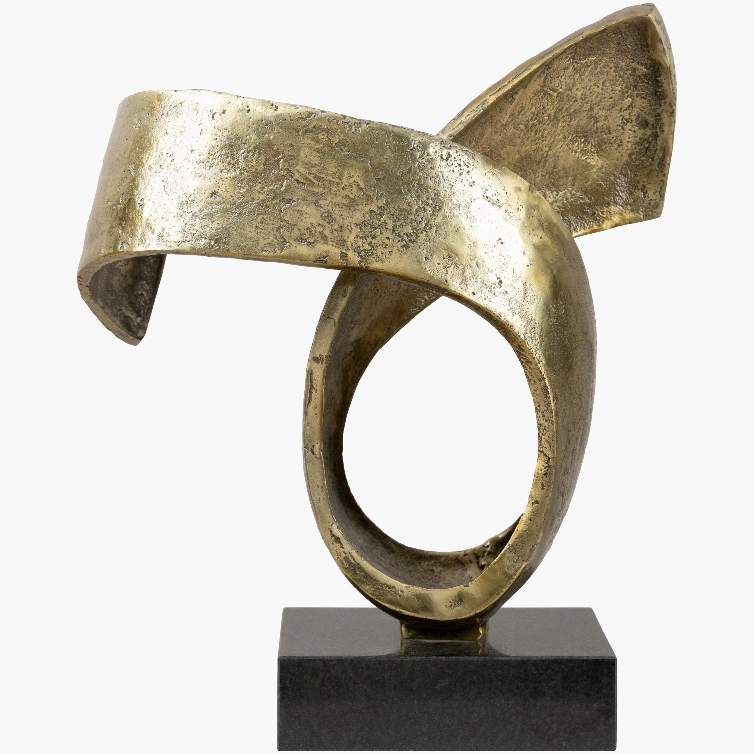 Icaro Sculpture, Antiqued Gold - Image 4