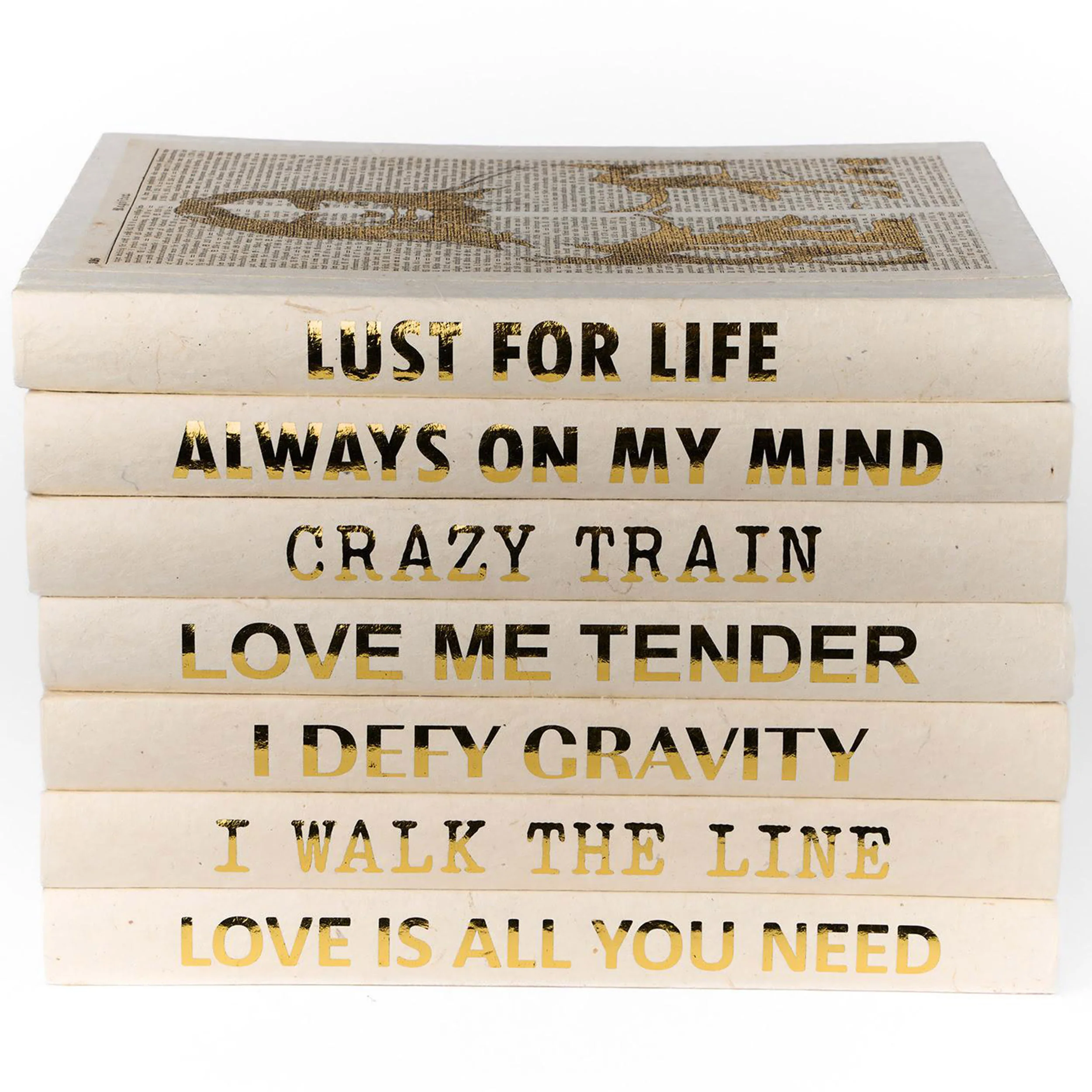 Icon Journal Set, Gold/Cream