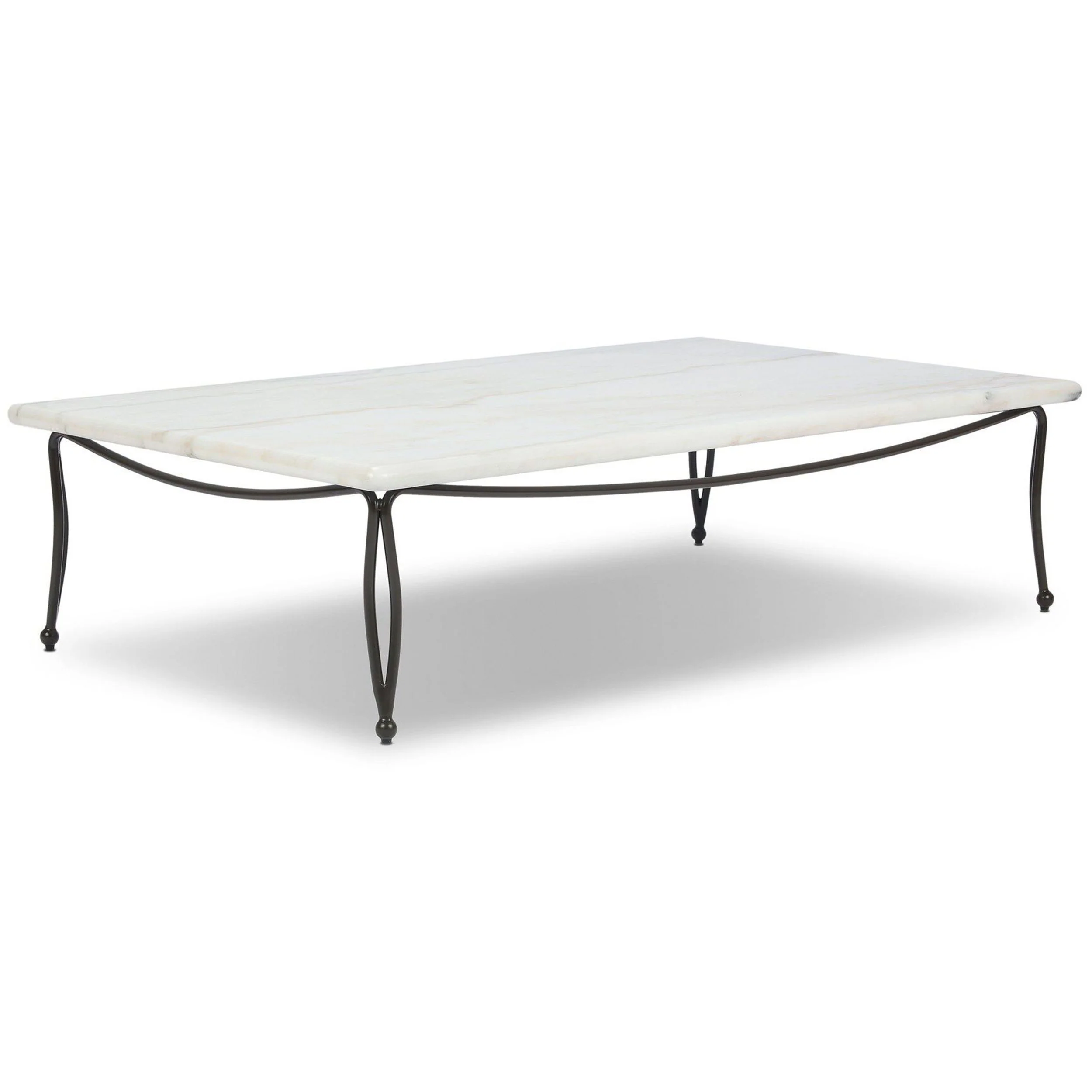 Idalia Outdoor Coffee Table, White by Four Hands