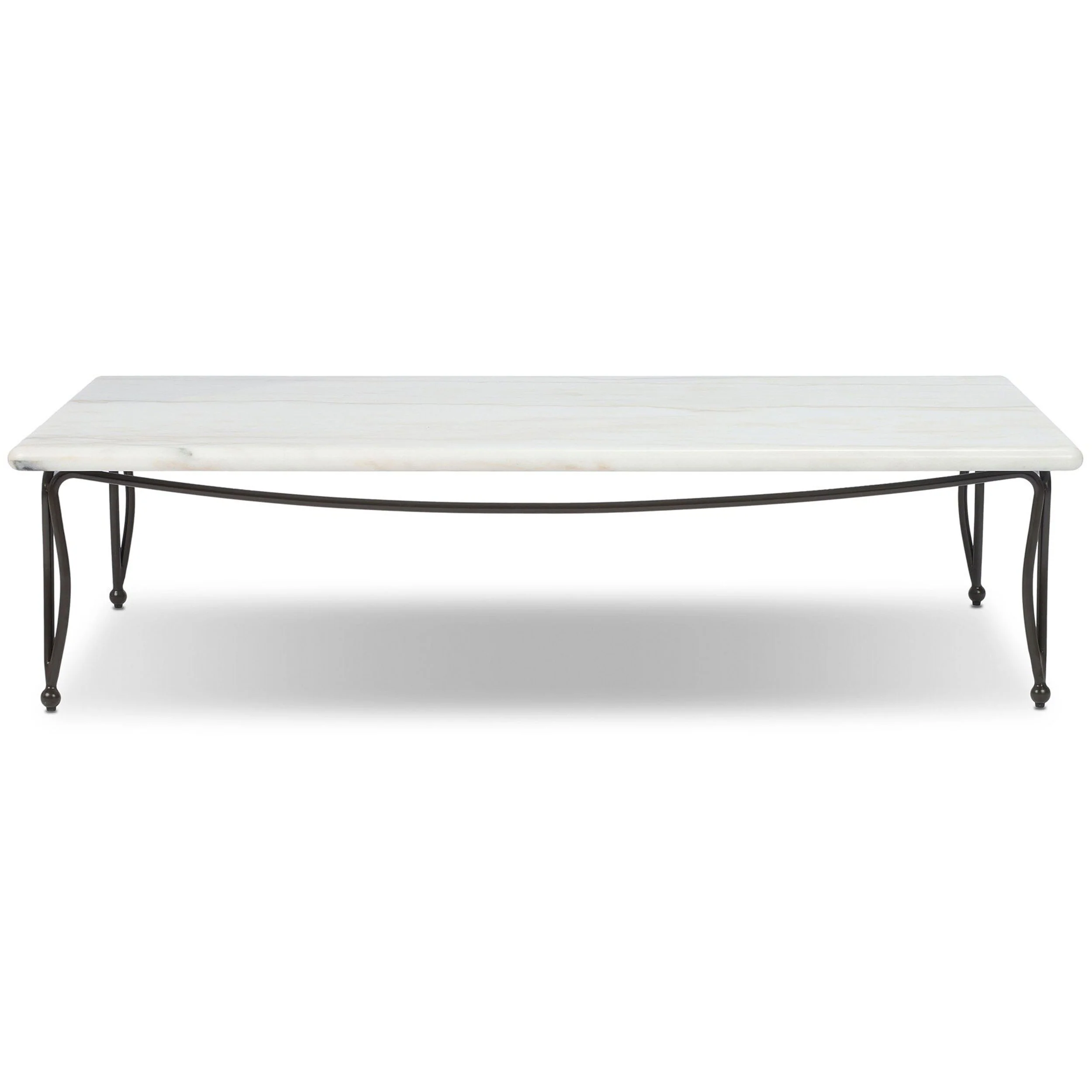 Idalia Outdoor Coffee Table, White by Four Hands - Image 2