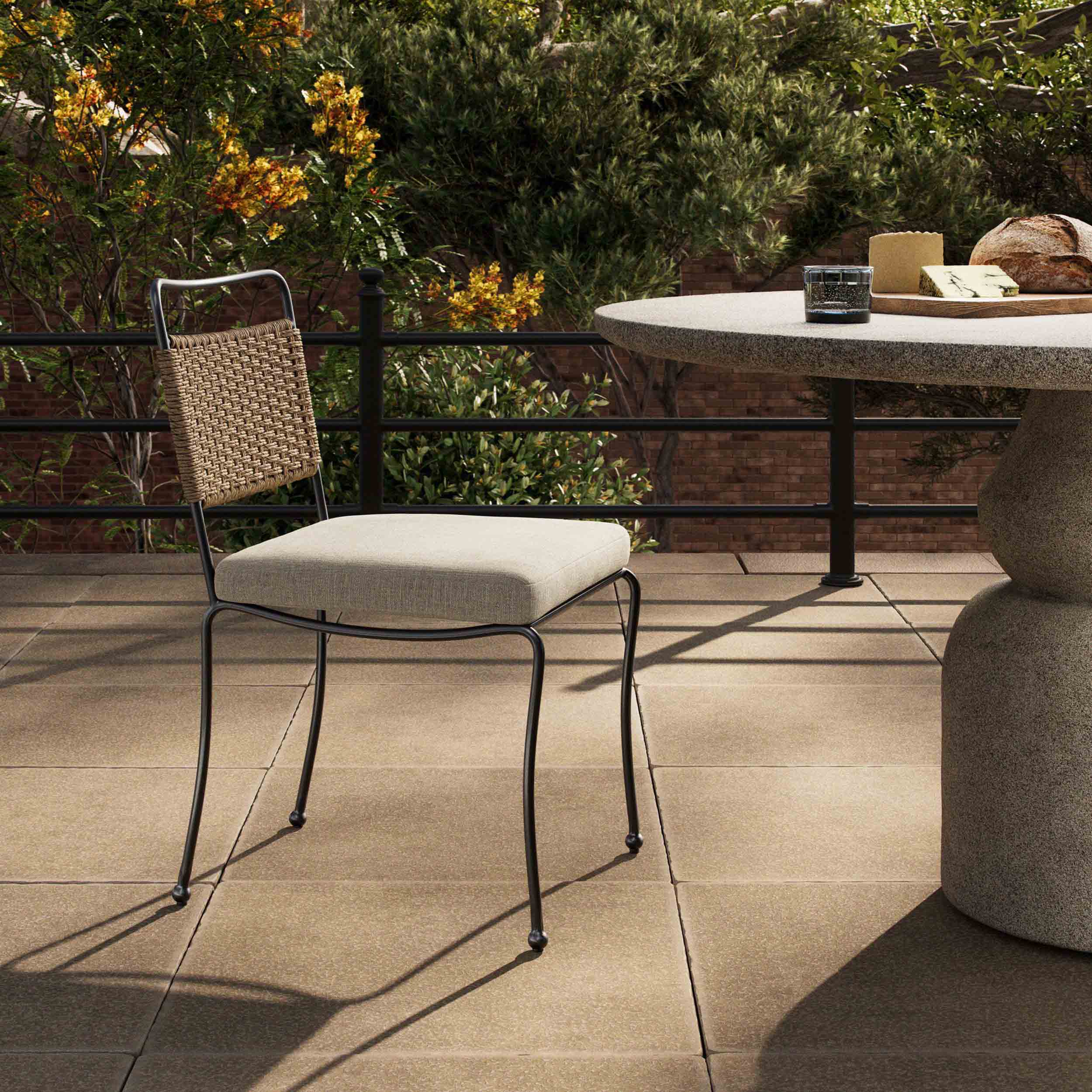 Idalia Outdoor Dining Chair, Vergo Cream, Set of 2 by Four Hands - Image 7