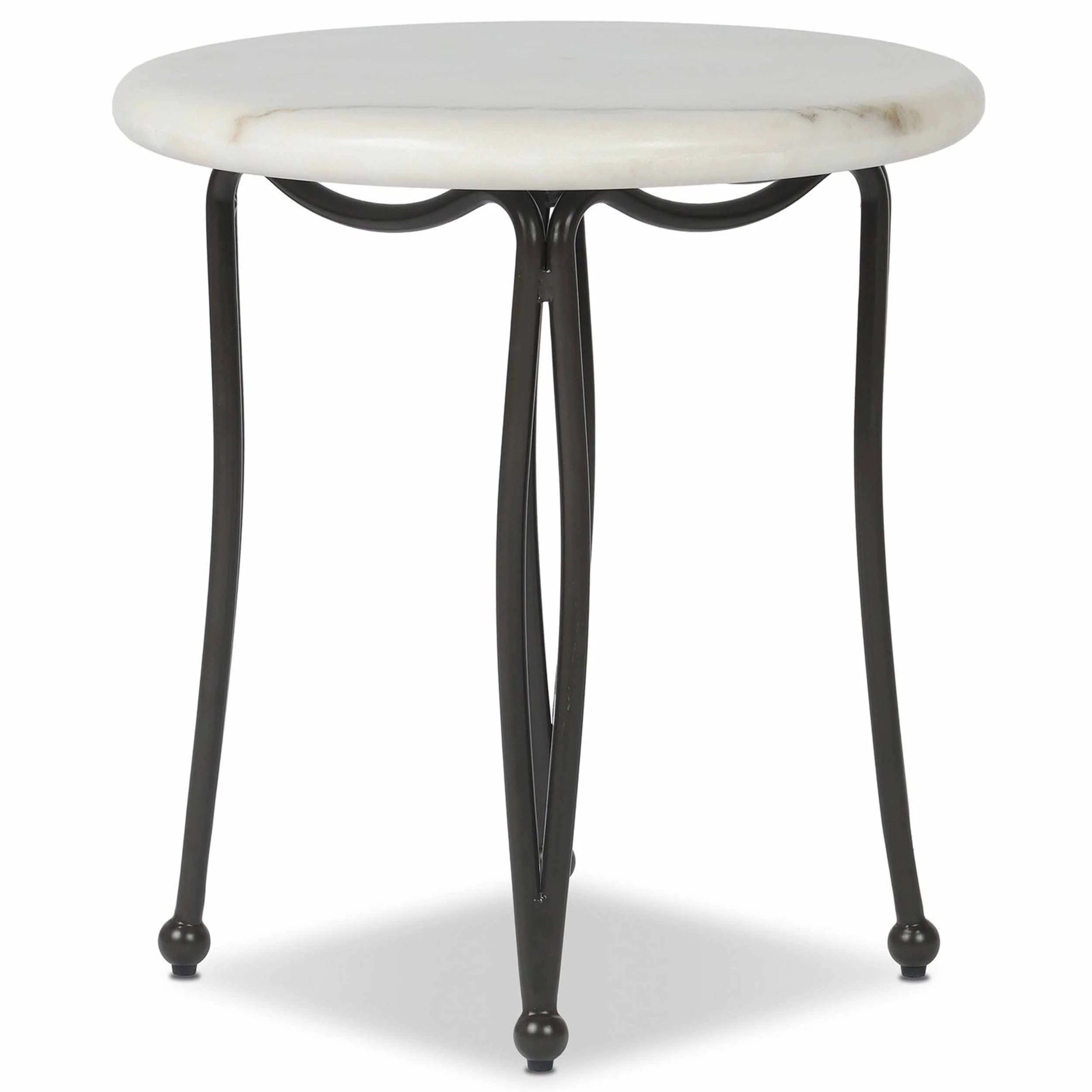Idalia Outdoor End Table, White by Four Hands - Image 3