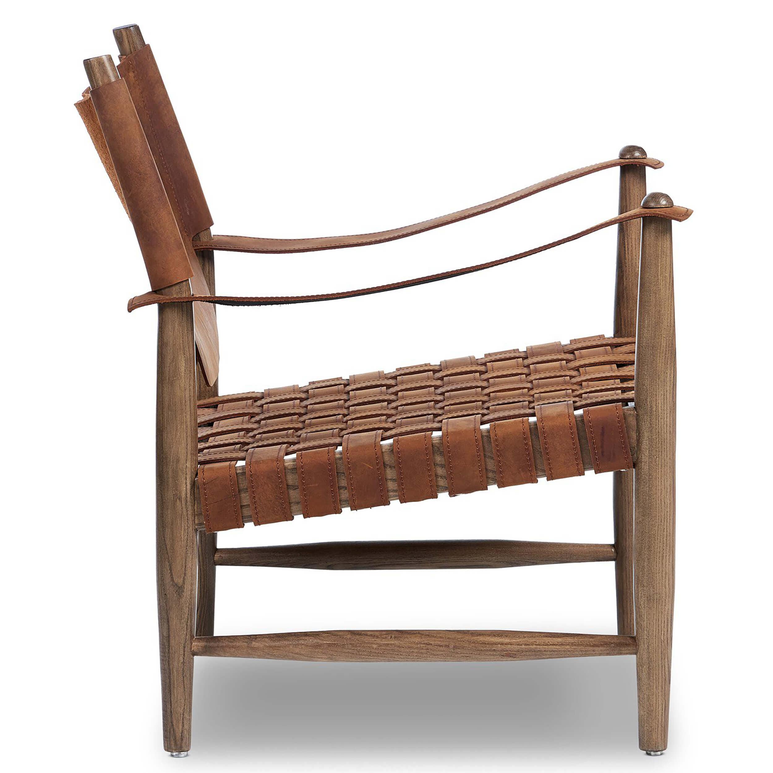 Ignacio Leather Chair, Renault Cognac by Four Hands - Image 3