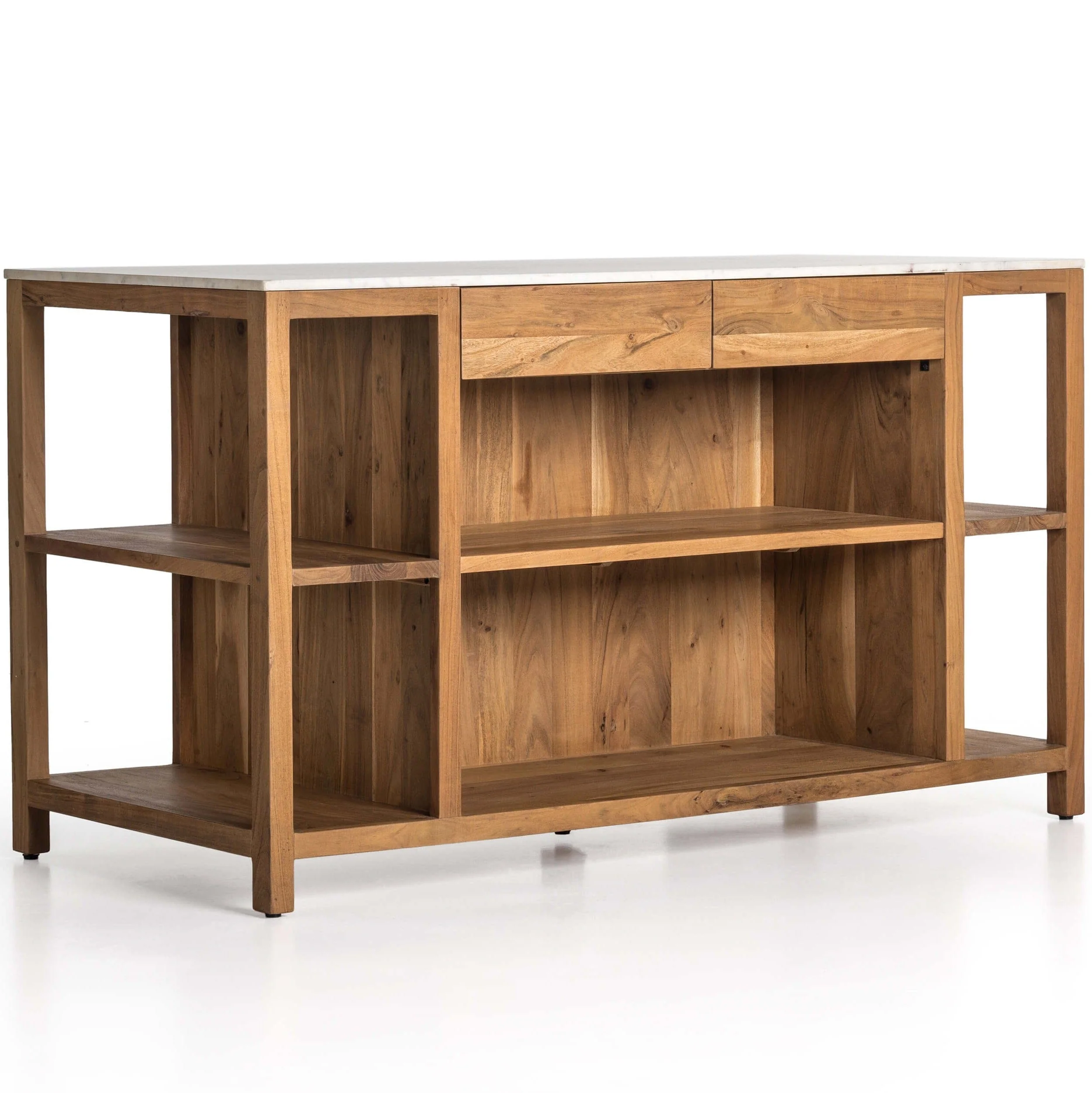 Indira Kitchen Island, Smoked Acacia by Four Hands