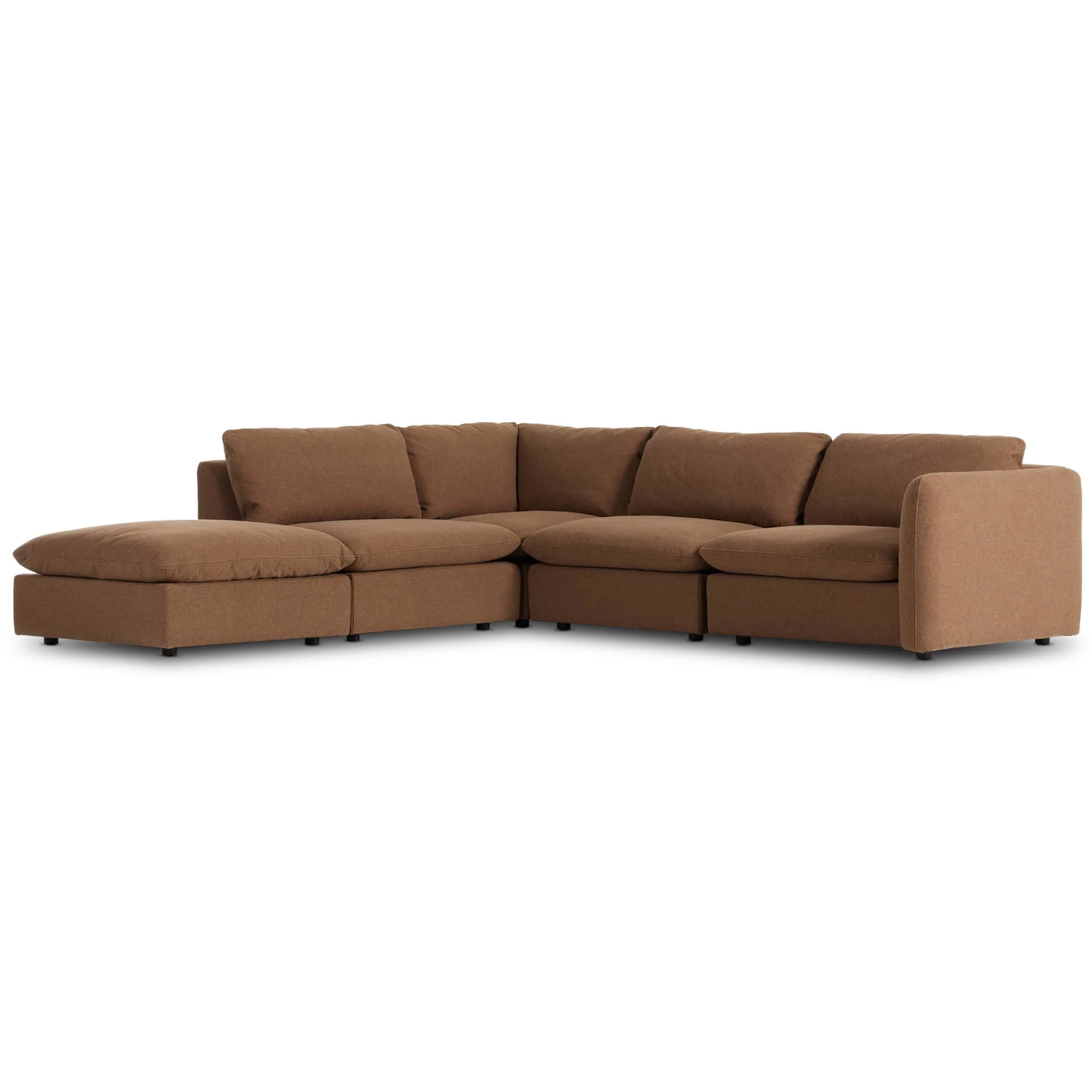 Ingel 4 Piece Sectional w/Ottoman, Antwerp Cafe by Four Hands - Image 5