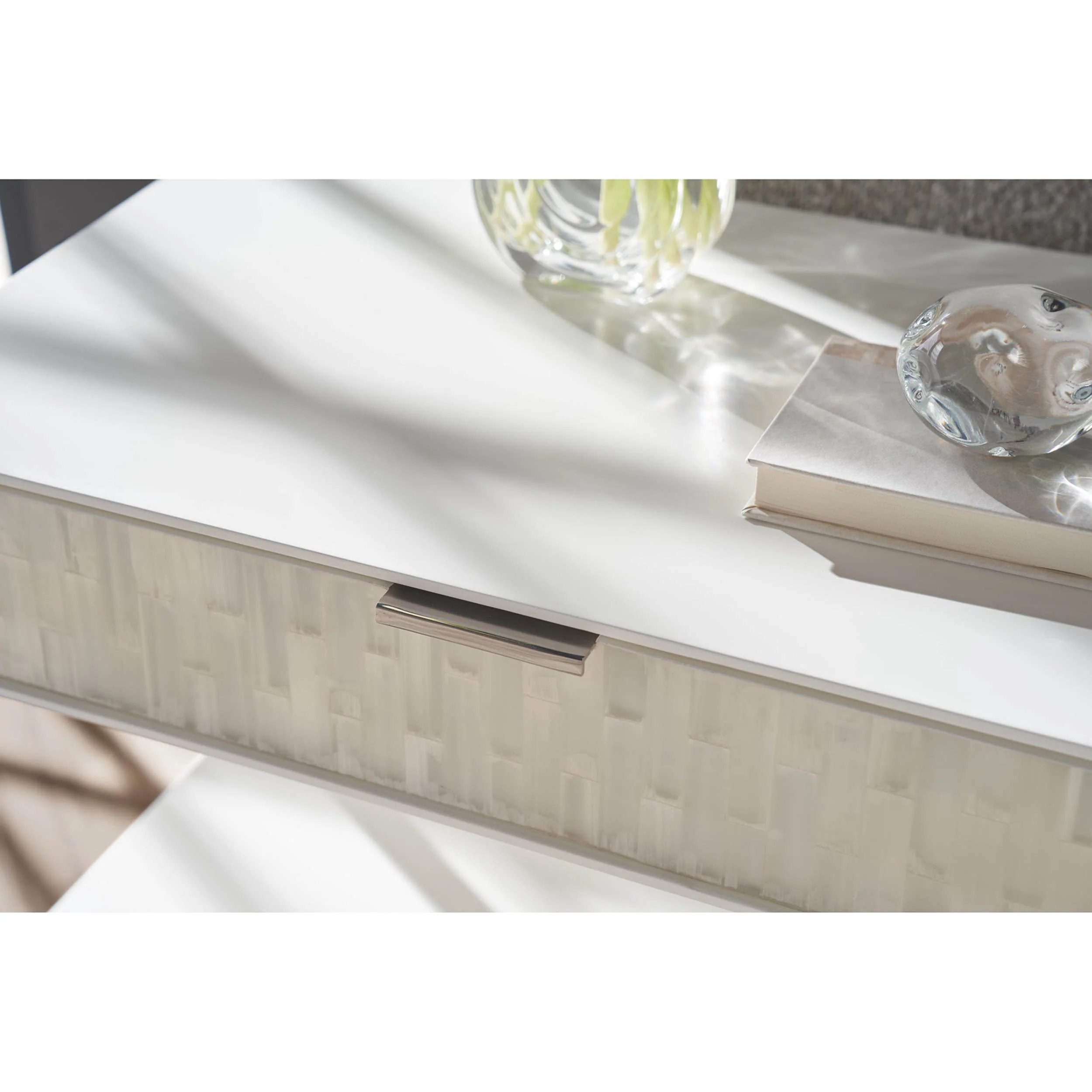 Ingrid 2 Drawer Nightstand, Selenite - Image 3