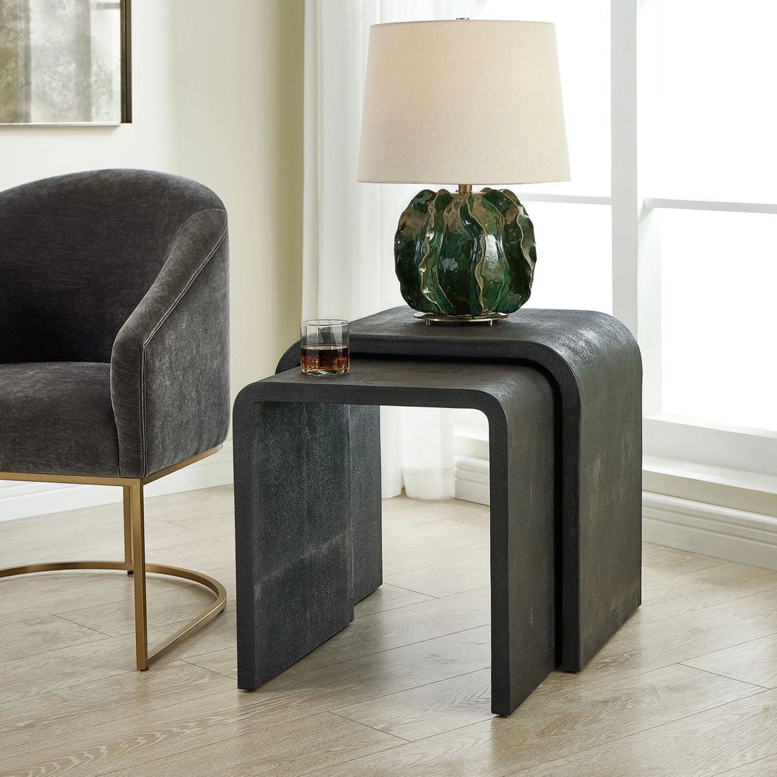 Interpose Side Tables, Set of 2, Gray - Image 4