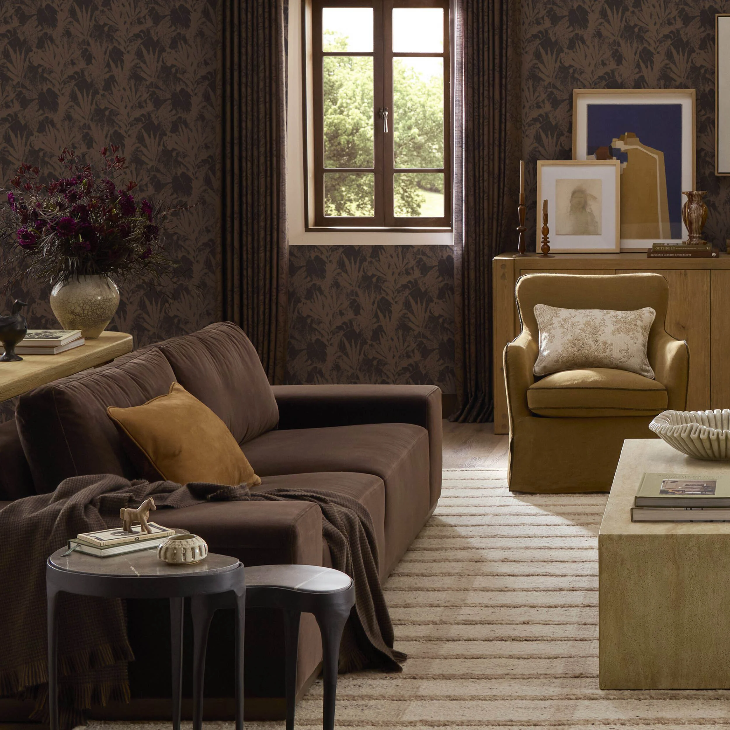Isaiah 104" Sofa, Surrey Cocoa by Four Hands - Image 6
