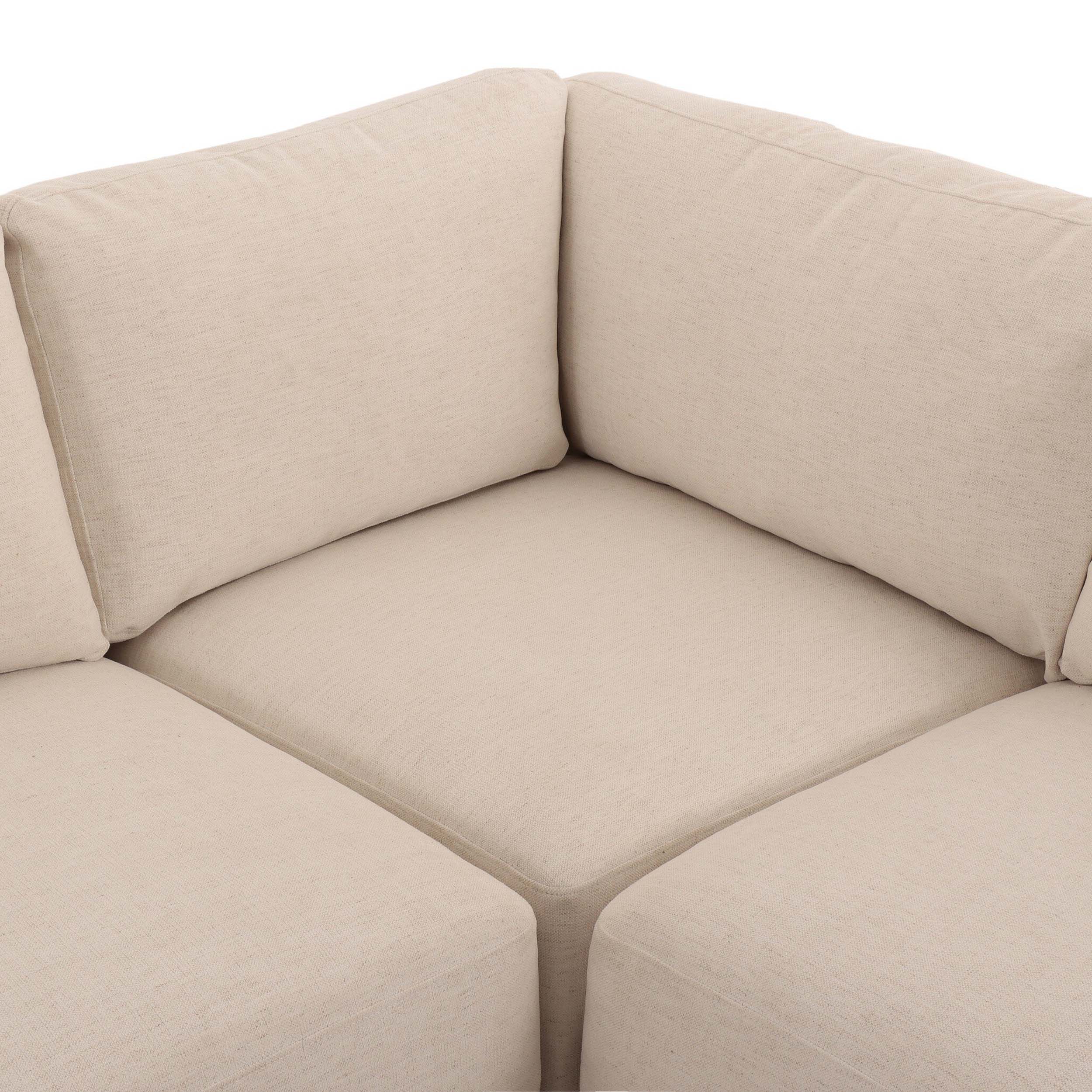 Isaiah 3 Piece Sectional, Nomad Snow by Four Hands - Image 4