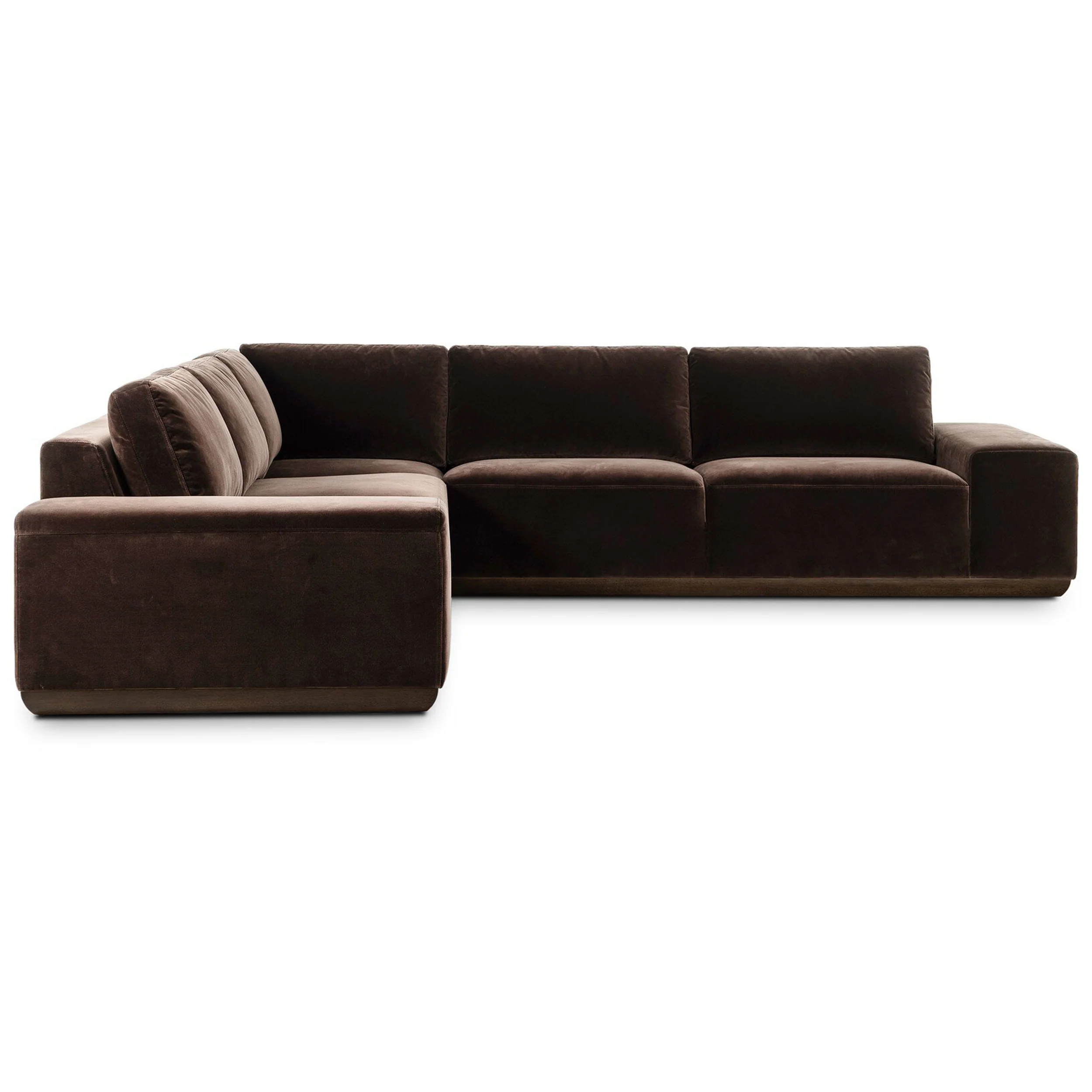 Isaiah 3 Piece Sectional, Surrey Cocoa by Four Hands - Image 2