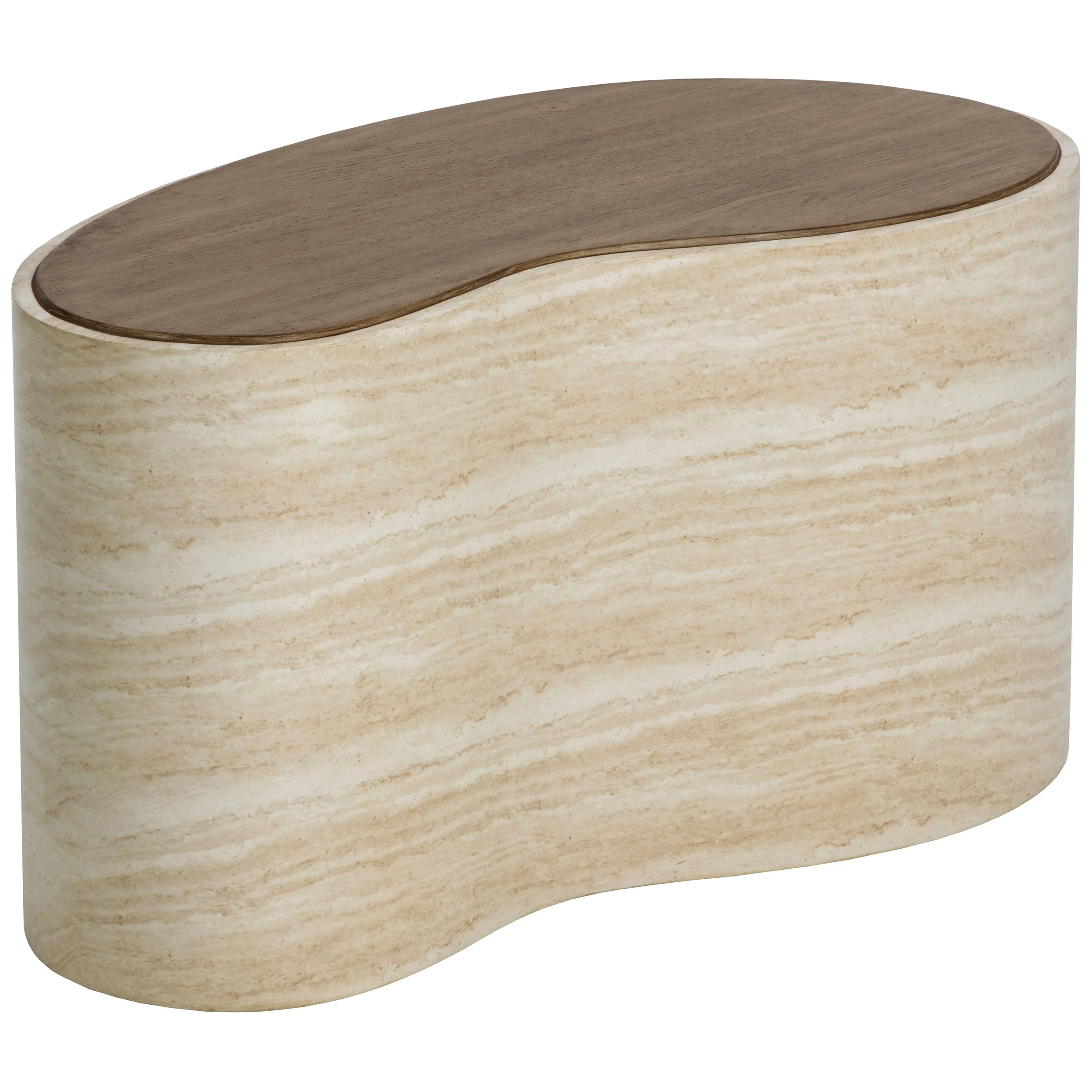 Ishiko Coffee Table, Travertine-Look - Image 5
