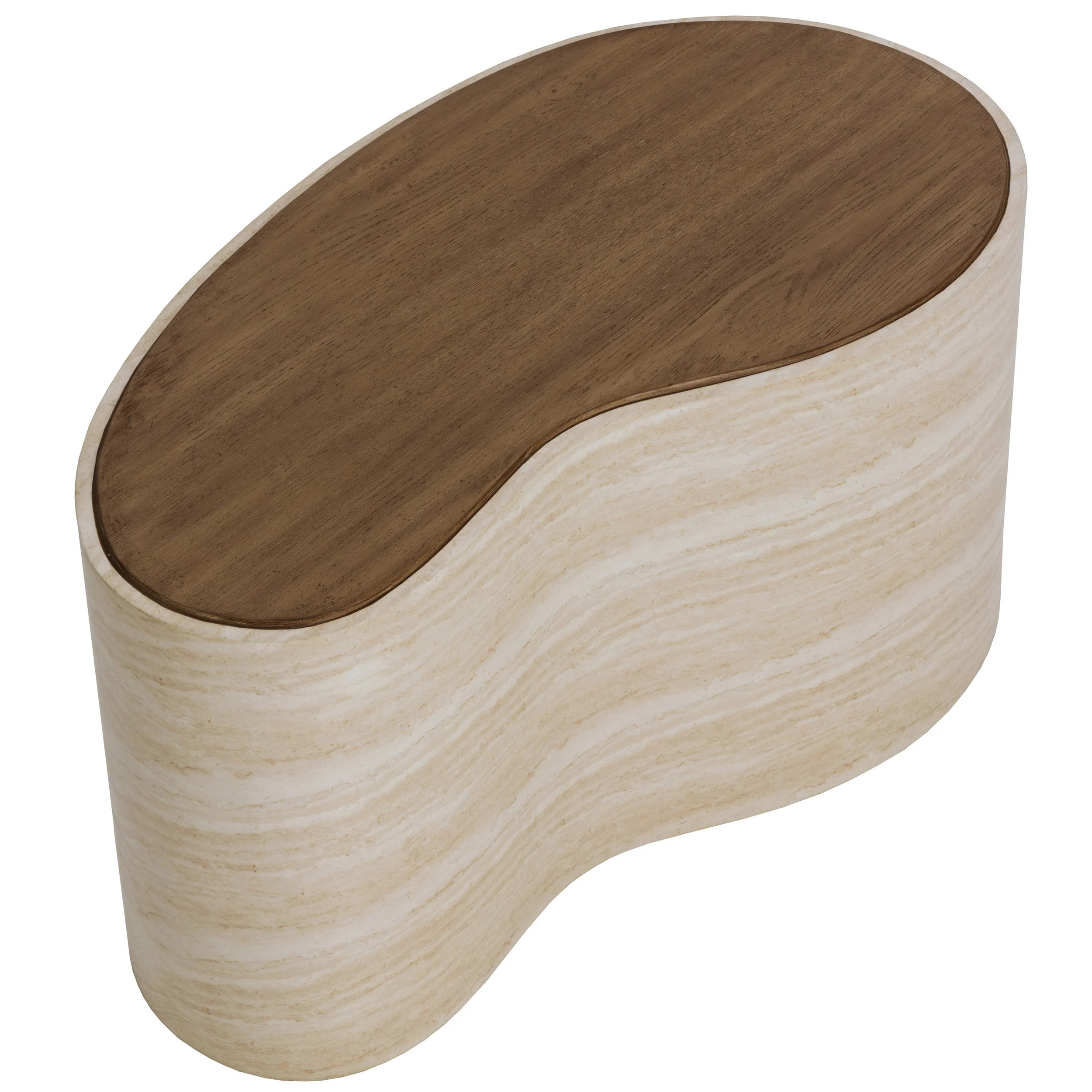 Ishiko Coffee Table, Travertine-Look - Image 7
