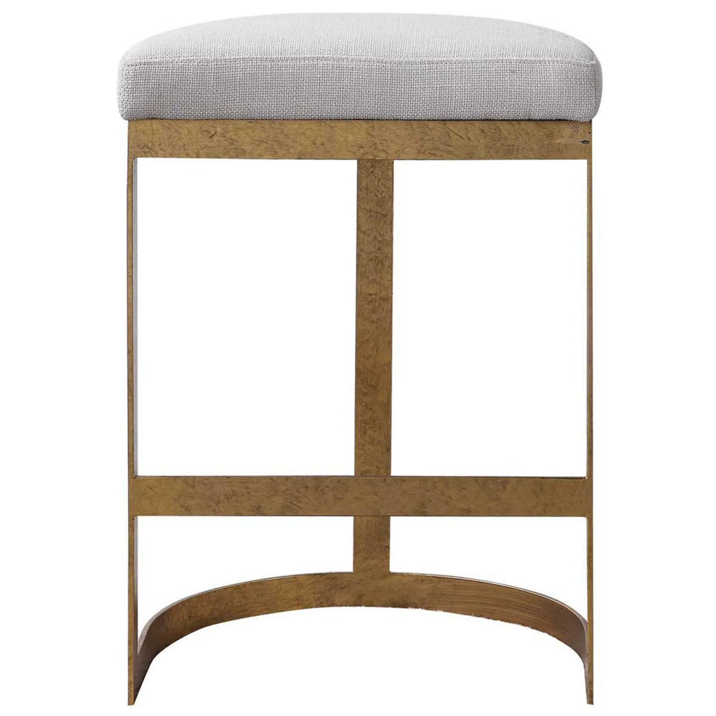 Ivanna Counter Stool, Gold - Beige - Image 2