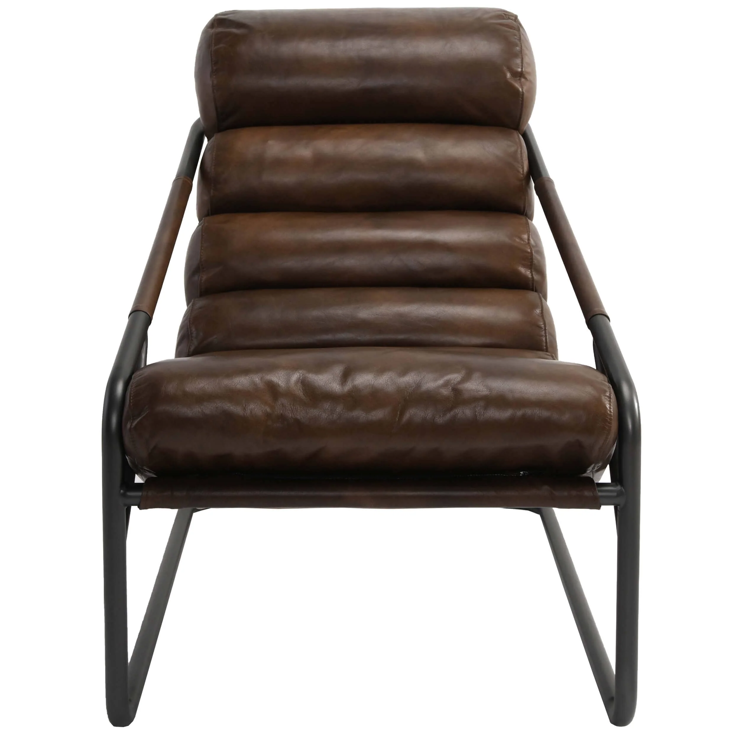 Jackson Leather Chair, Brown - Image 3