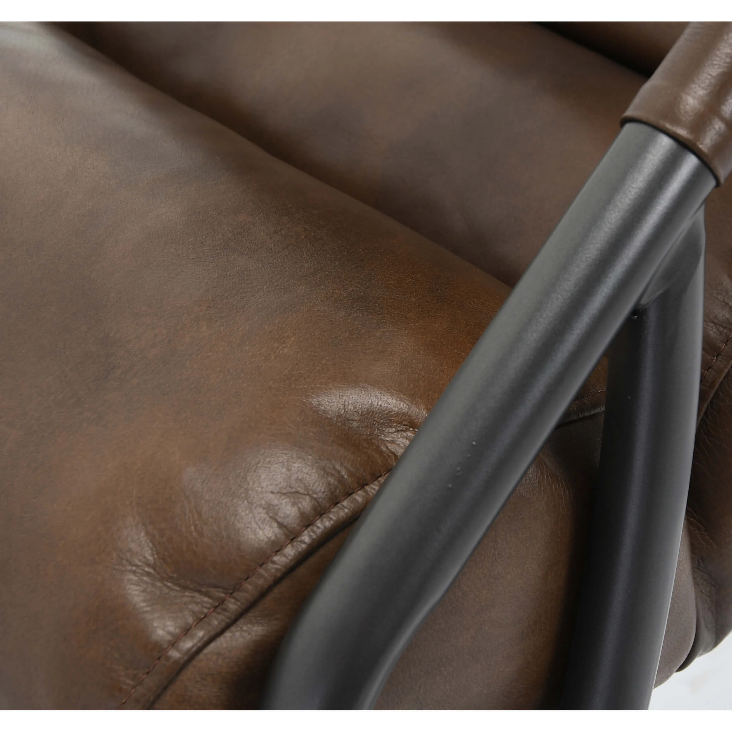 Jackson Leather Chair, Brown - Image 5