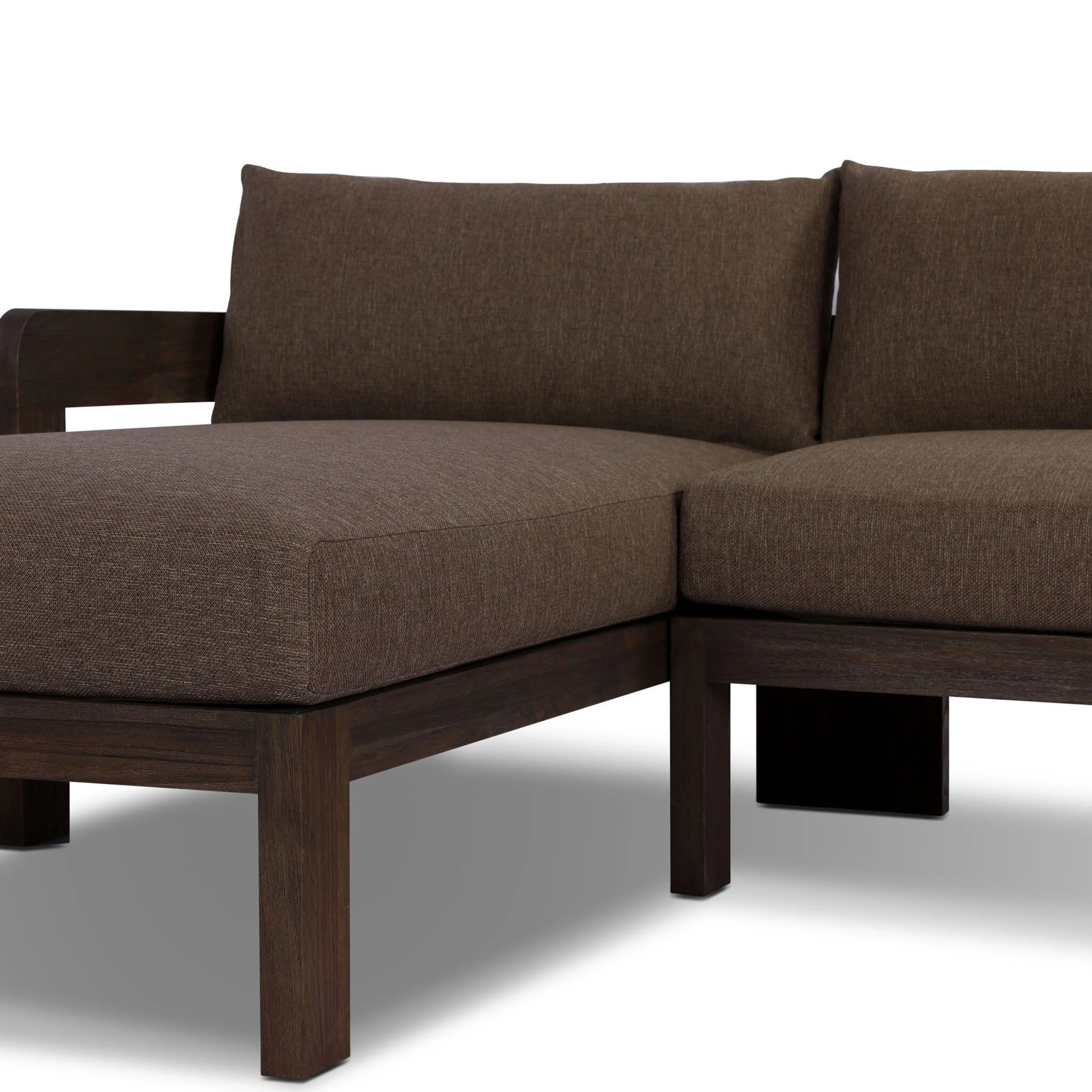 Jackson Outdoor 2 Piece Sectional, Ellor Brown by Four Hands - Image 5