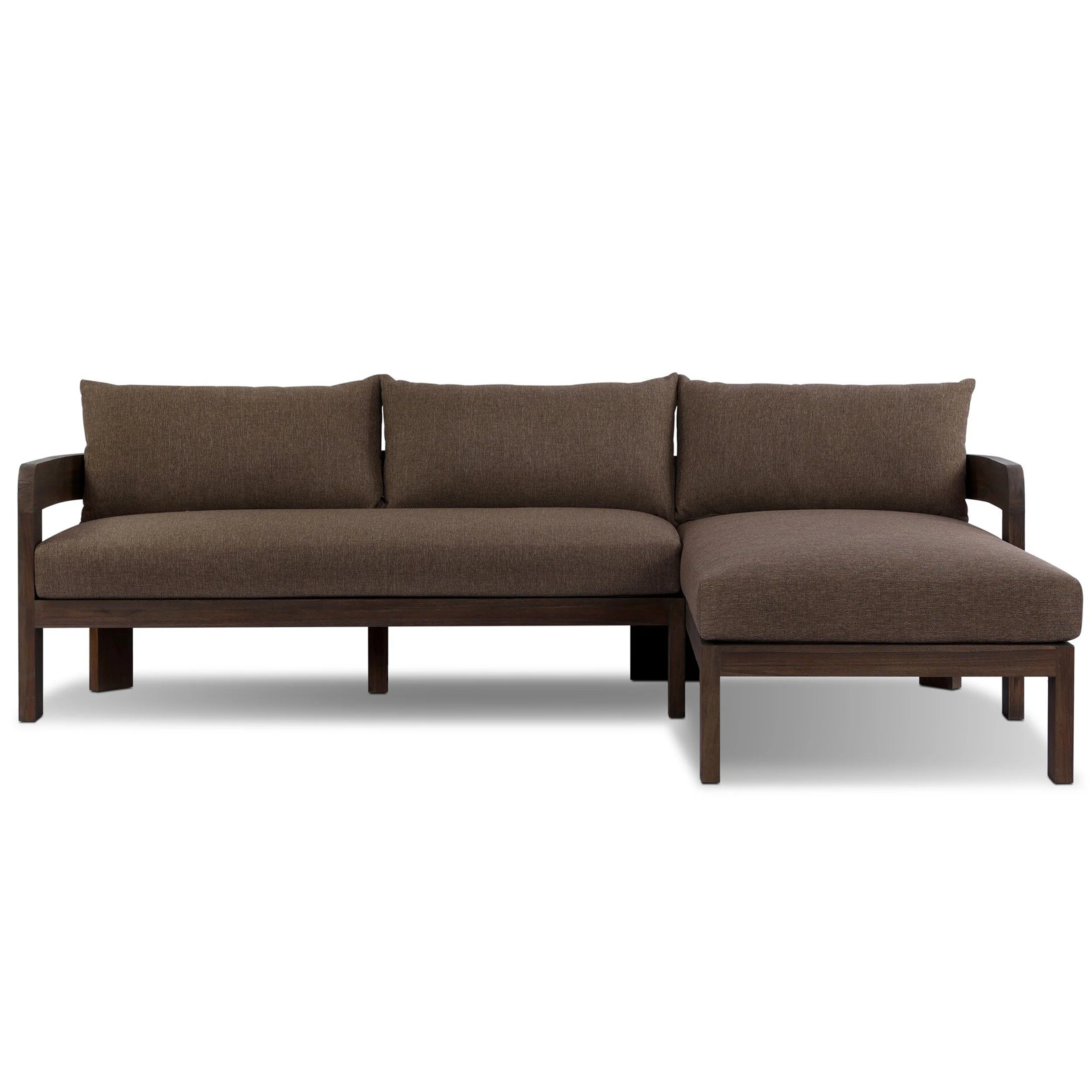 Jackson Outdoor 2 Piece Sectional, Ellor Brown by Four Hands - Image 9