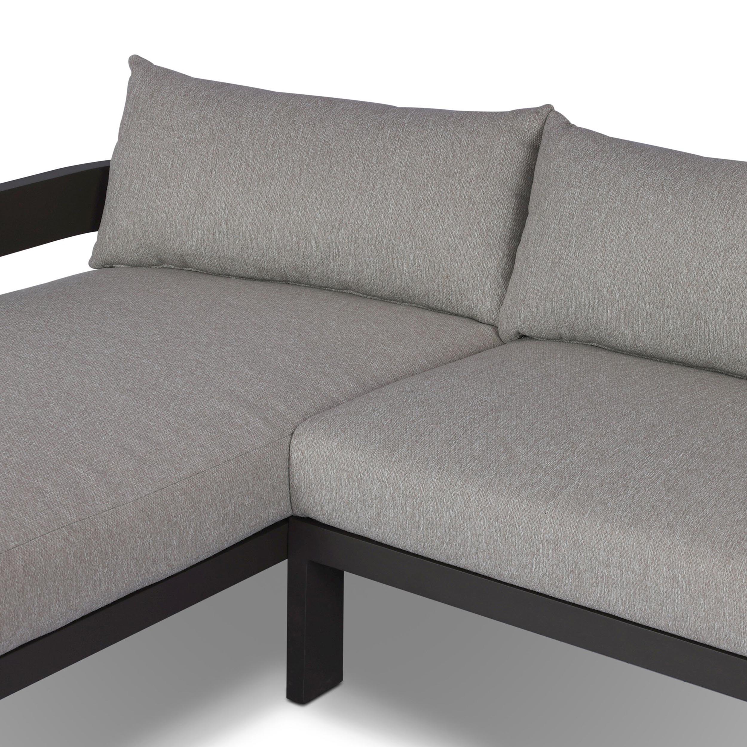 Jackson Outdoor Metal 2 Piece Sectional, Concha Fog by Four Hands - Image 5